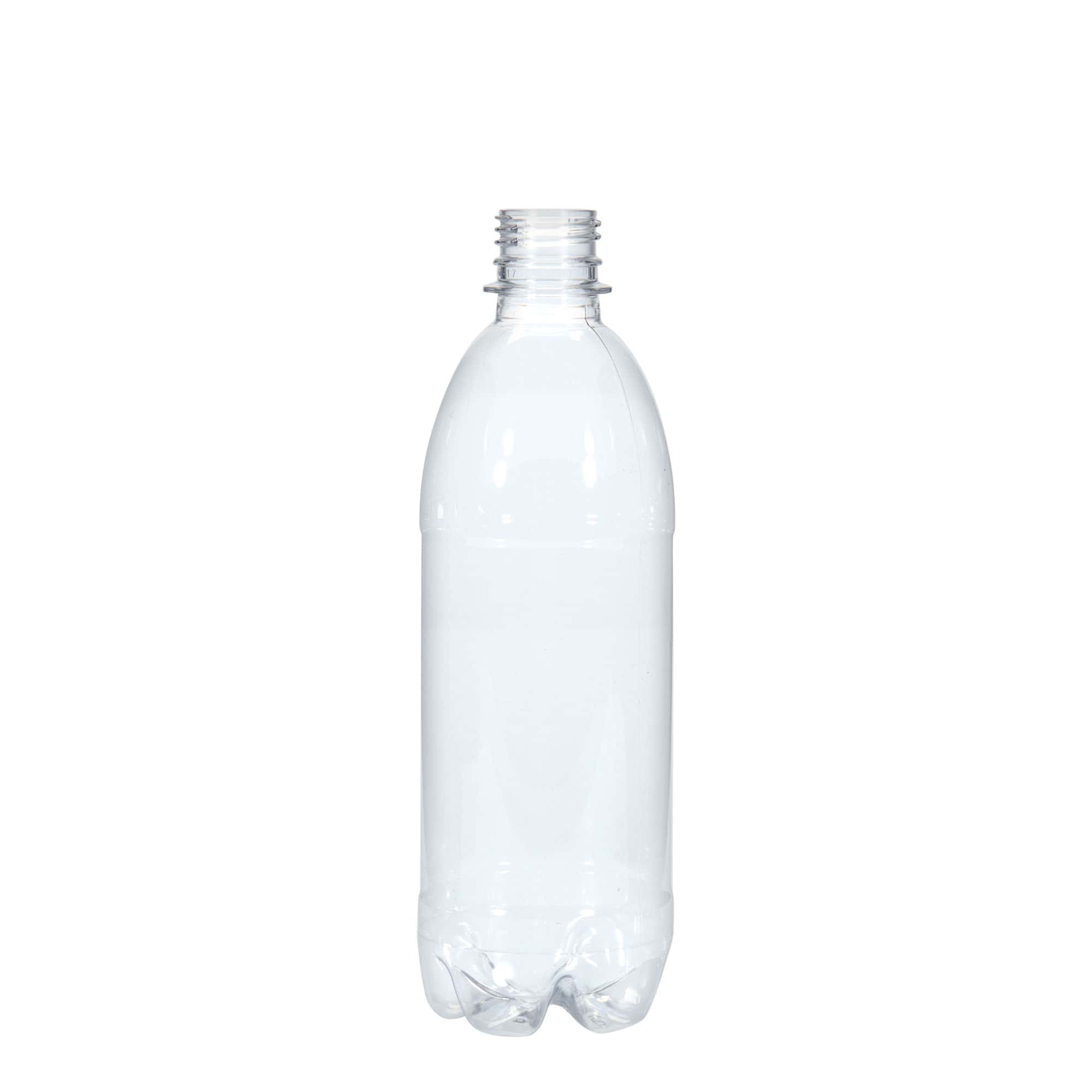 Botella PET universal de 500 ml, plástico, boca: PCO28