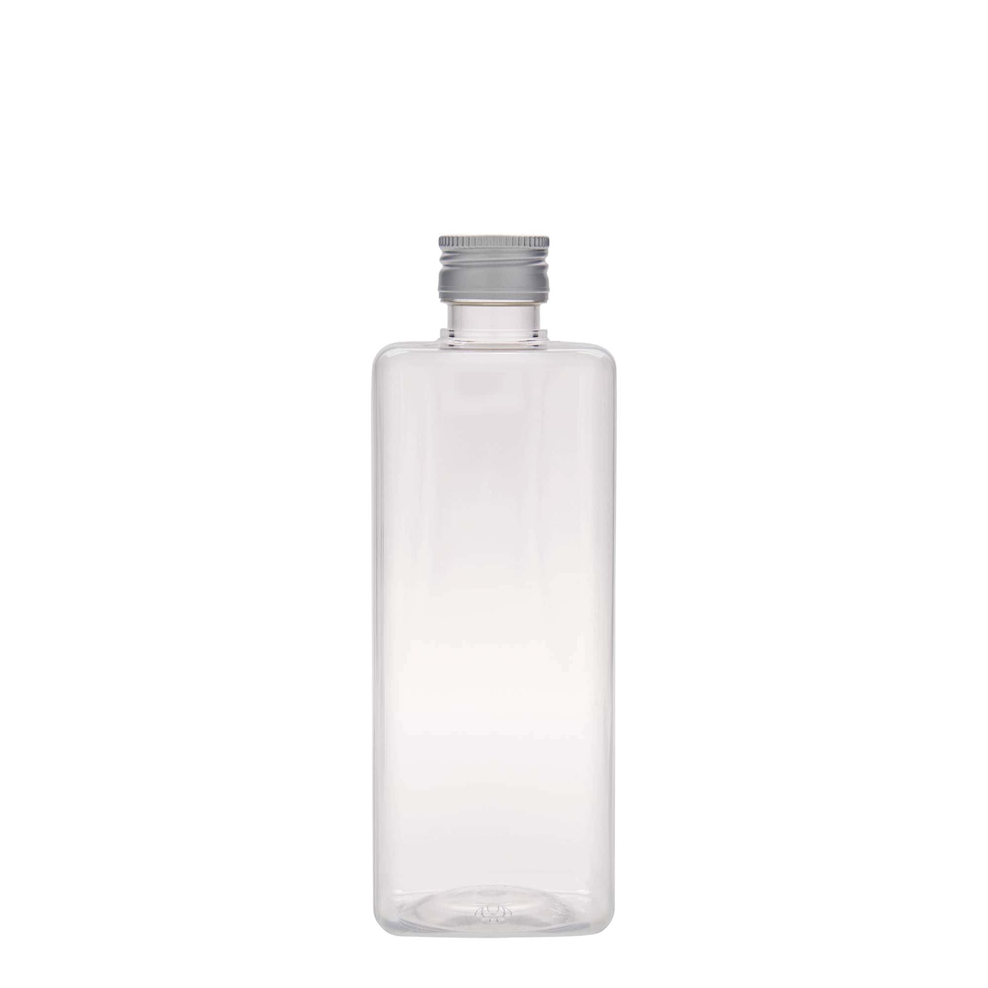 Botella PET de 500 ml 'Karl', cuadrada, plástico, boca: PP 28