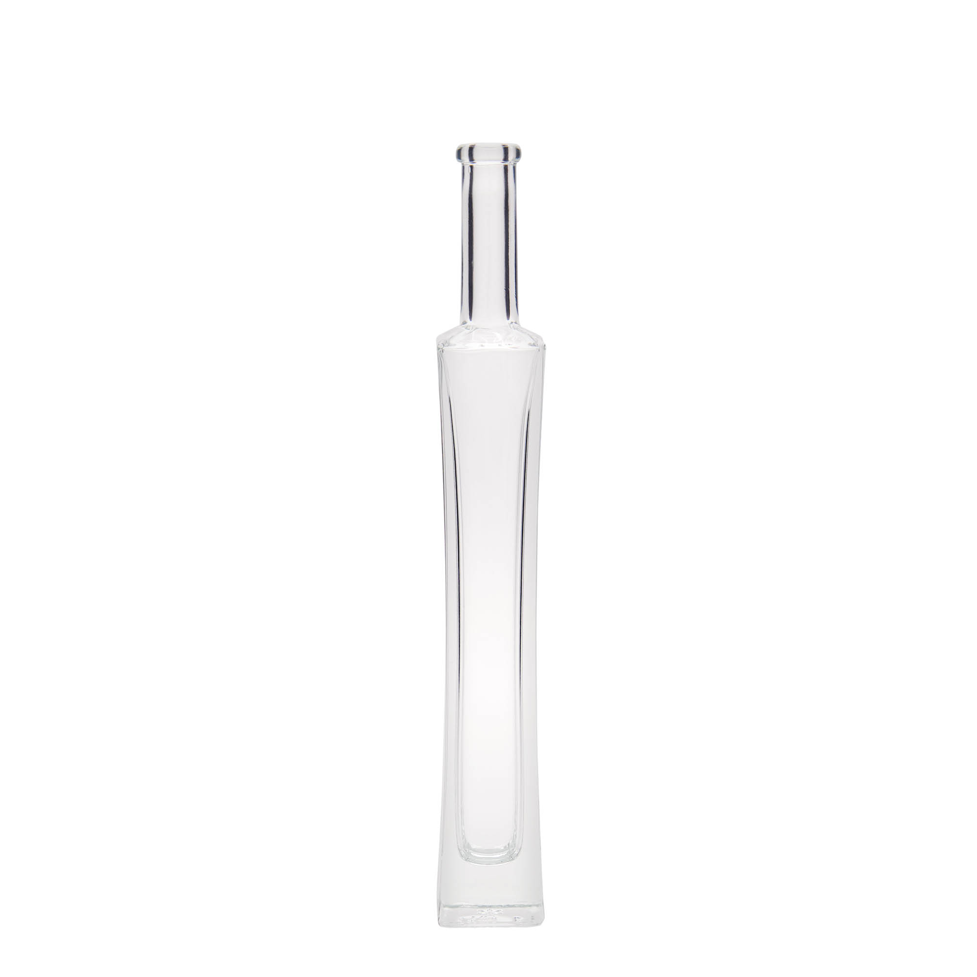 Botella de cristal de 100 ml 'Koko', cuadrada, boca: corcho