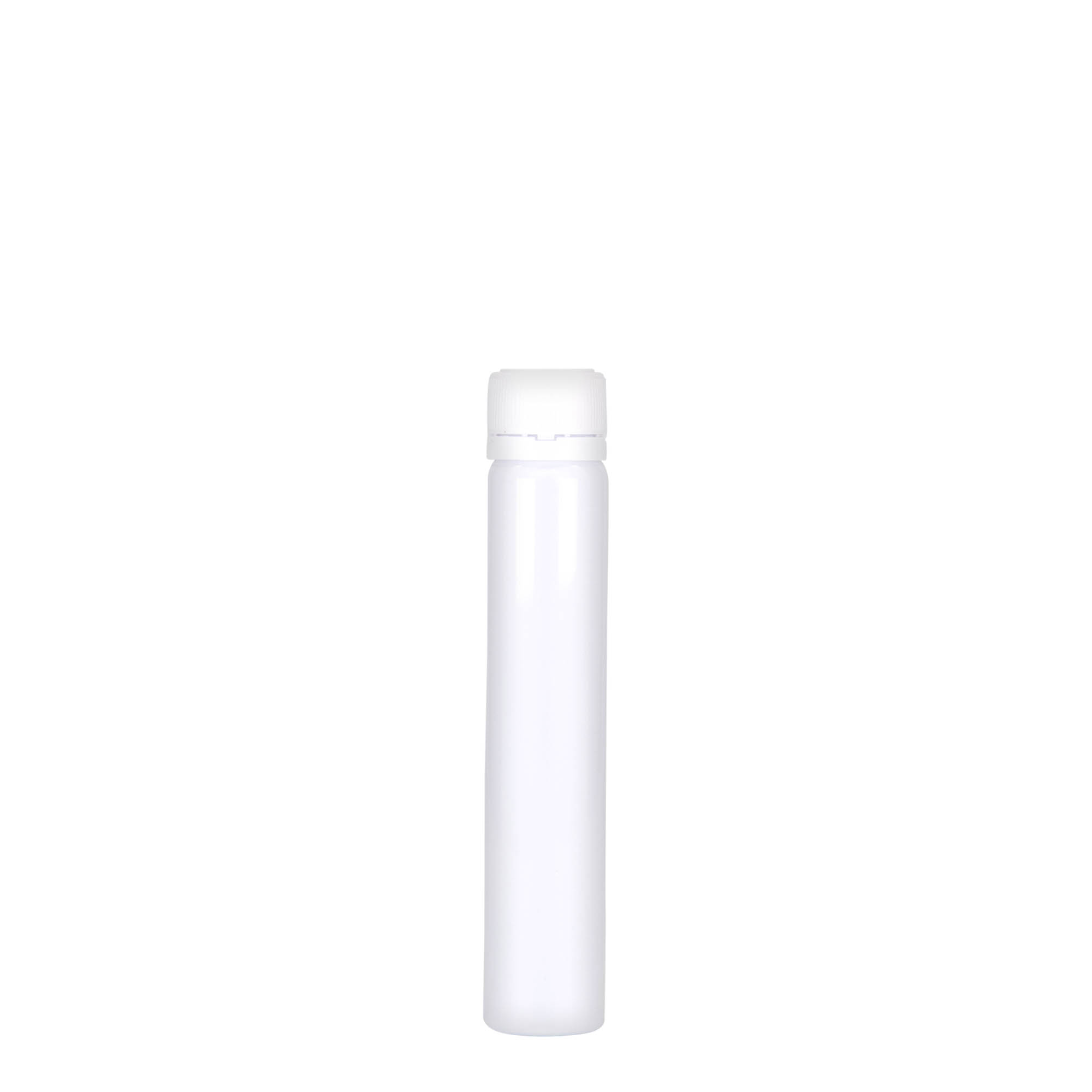 25 ml tubos PET, plástico, blanco, abertura: cierre de rosca