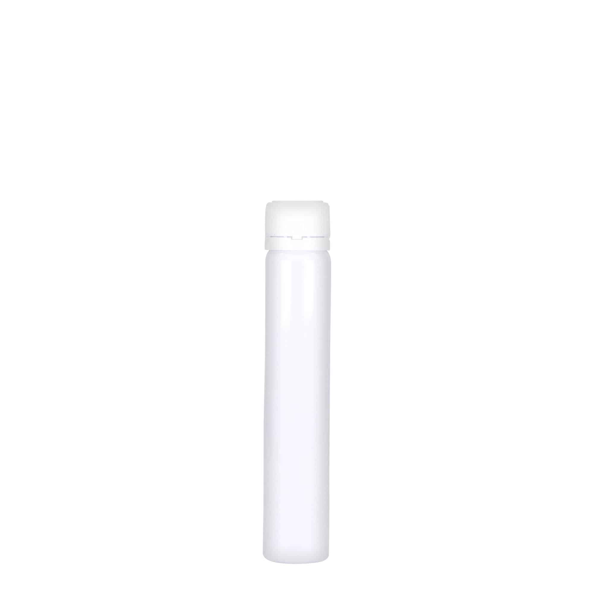 25 ml tubos PET, plástico, blanco, abertura: cierre de rosca