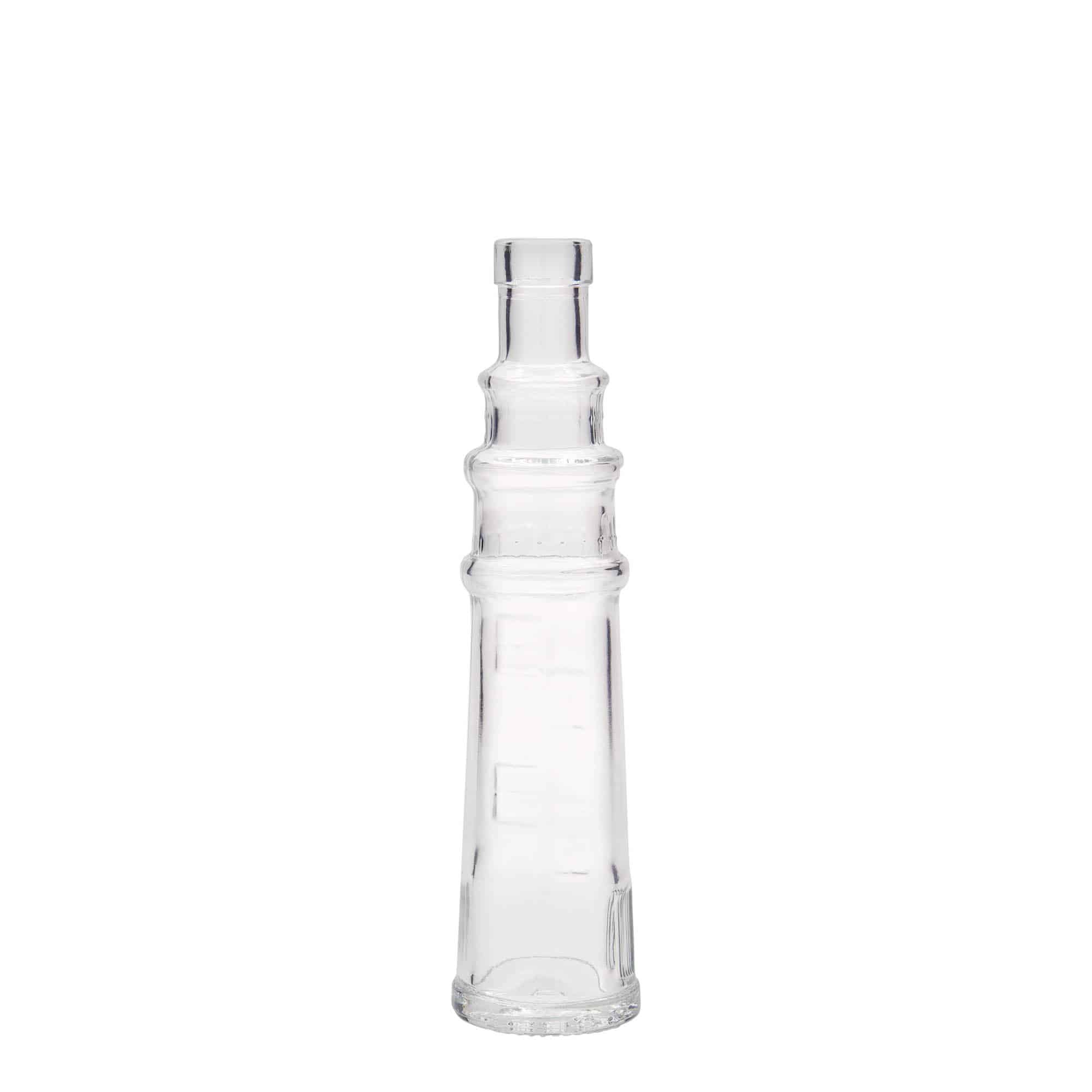 Botella de vidrio 'Faro' de 100 ml, boca: corcho