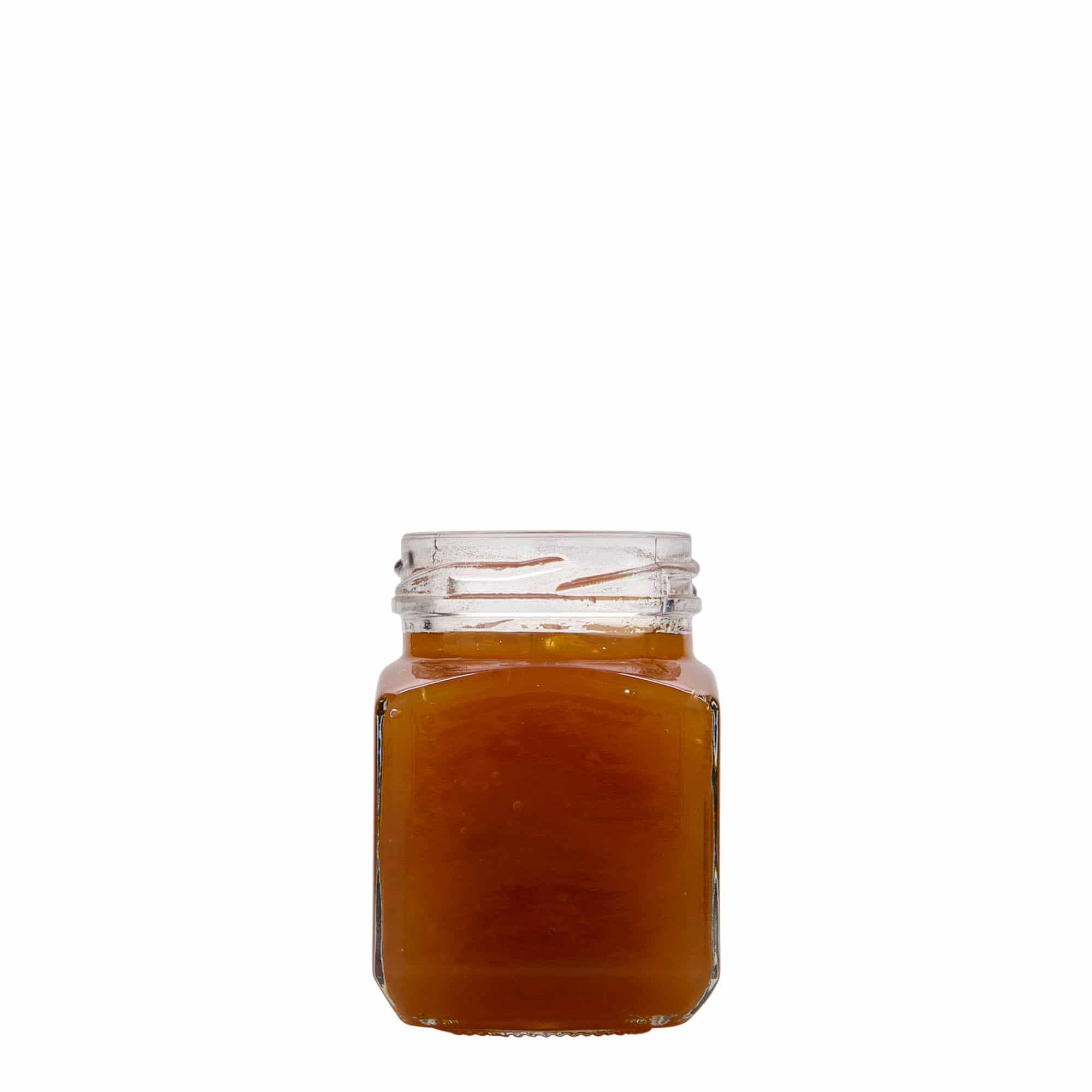 Tarro cuadrado de 106 ml, boca: Twist-Off (TO 48)