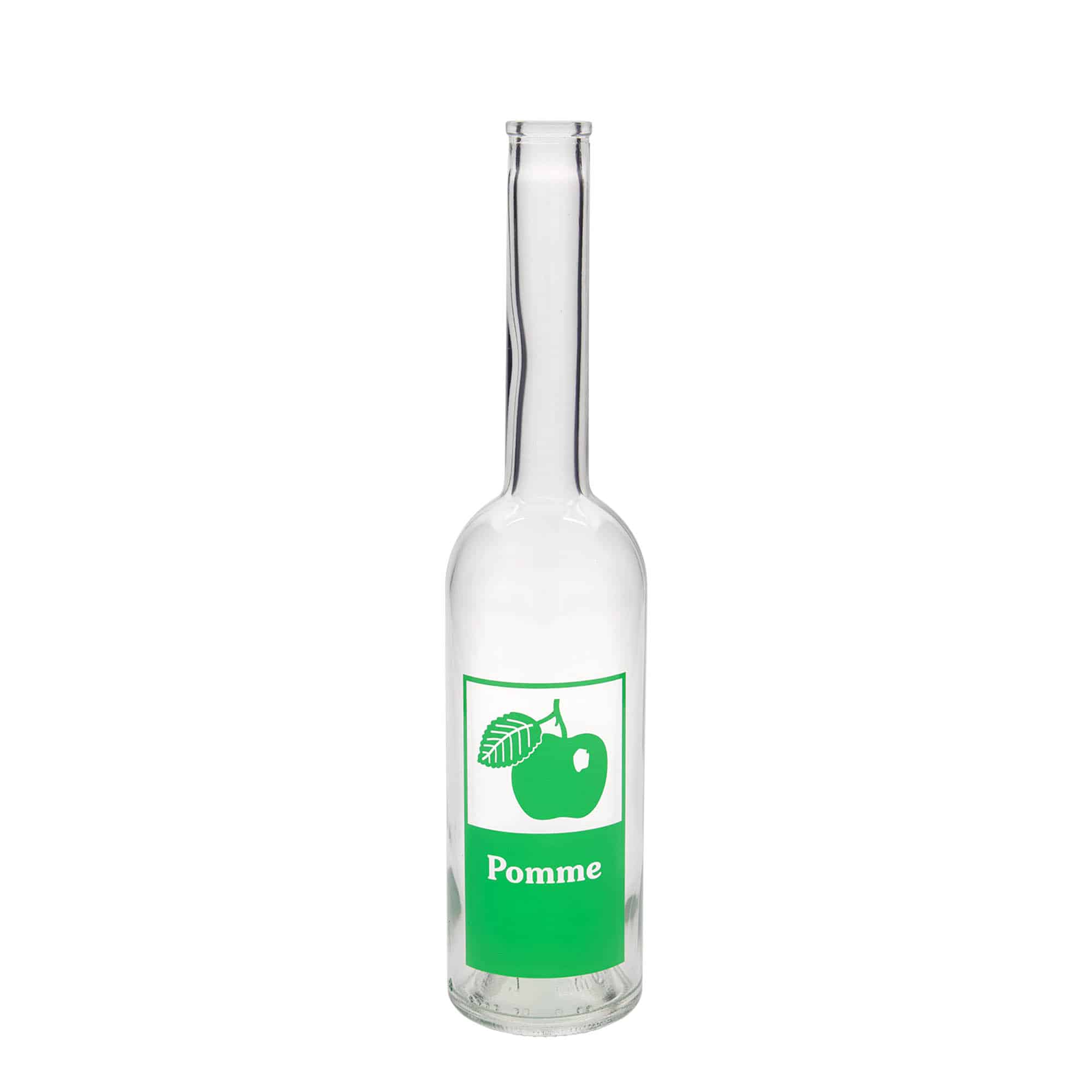 Botella de vidrio 'Opera' de 500 ml, motivo: Pomme, boca: corcho Botella de vidrio 'Opera' de 500 ml, motivo: Pomme, boca: corcho
