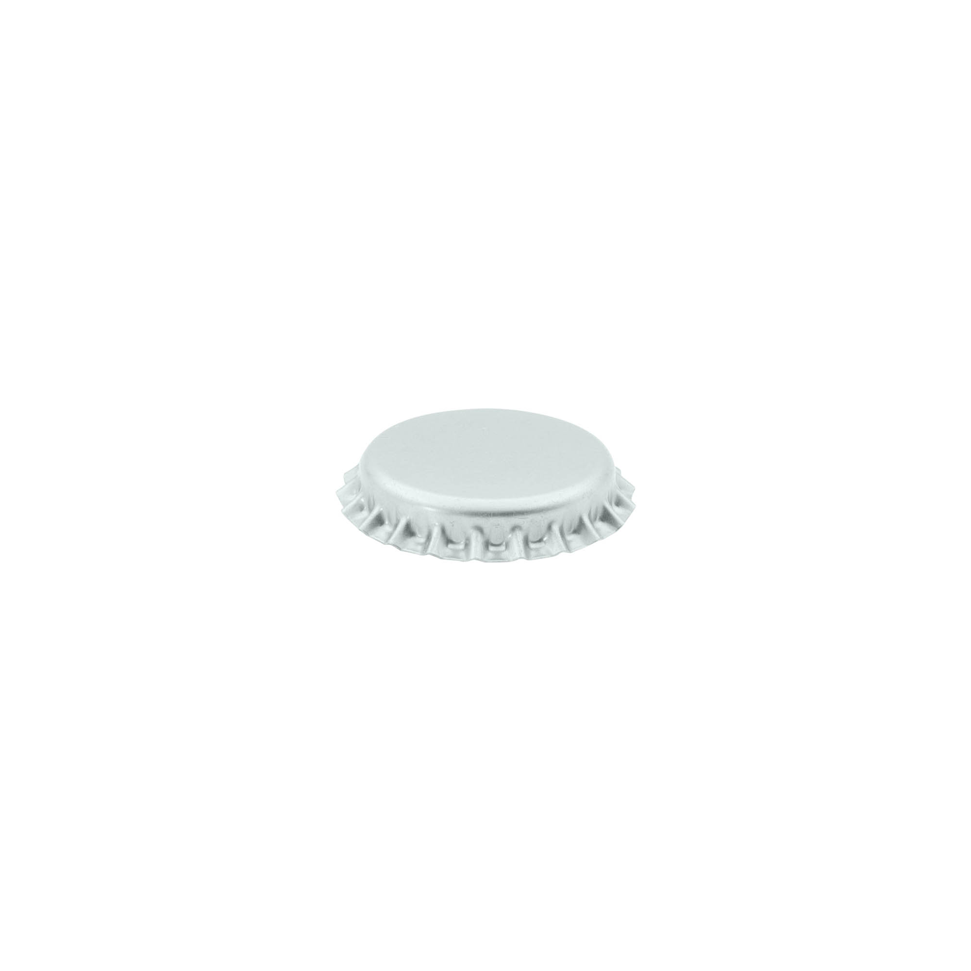 Tapón corona 26 mm, metal, plateado