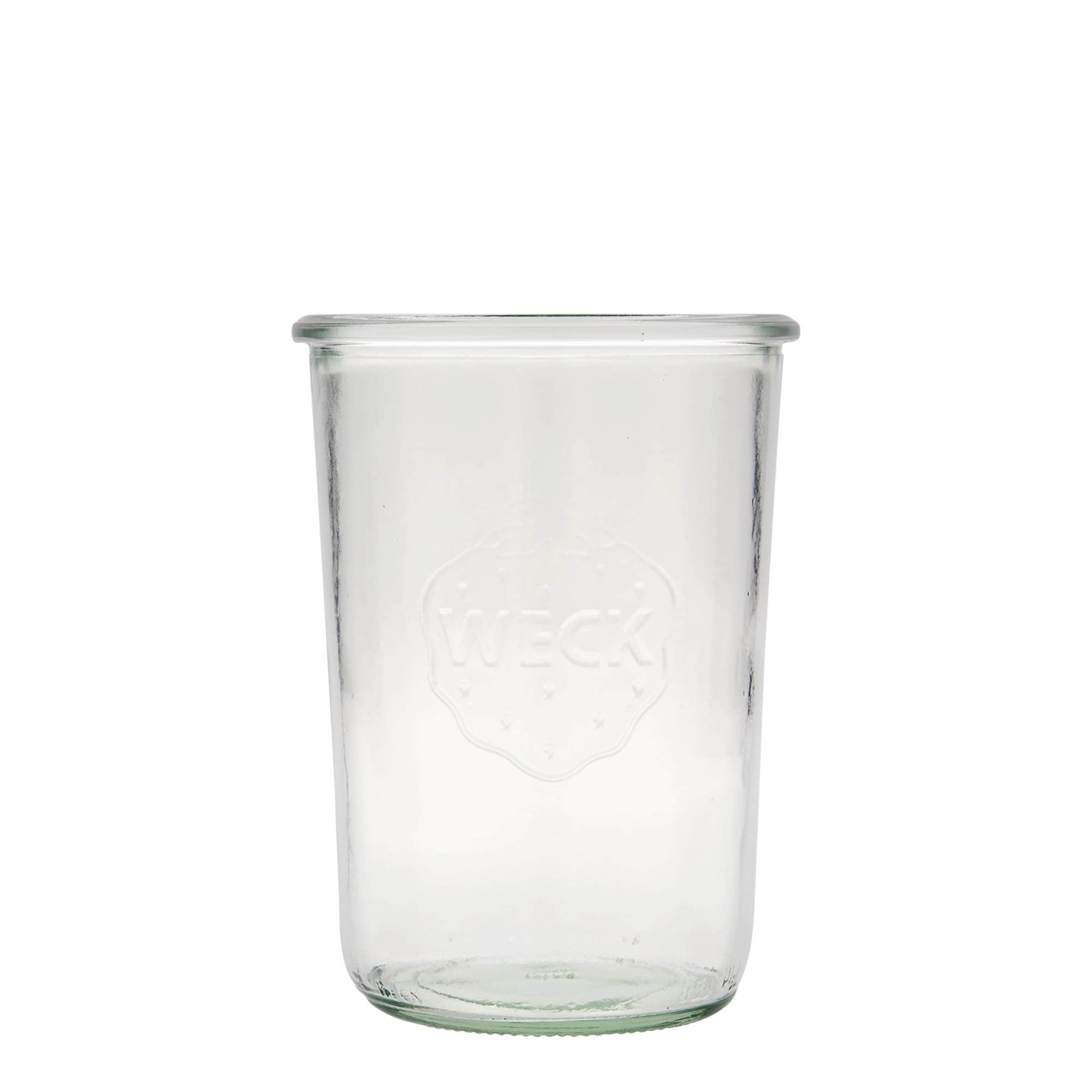 Tarro de vidrio cilíndrico WECK de 850 ml, boca: borde redondo
