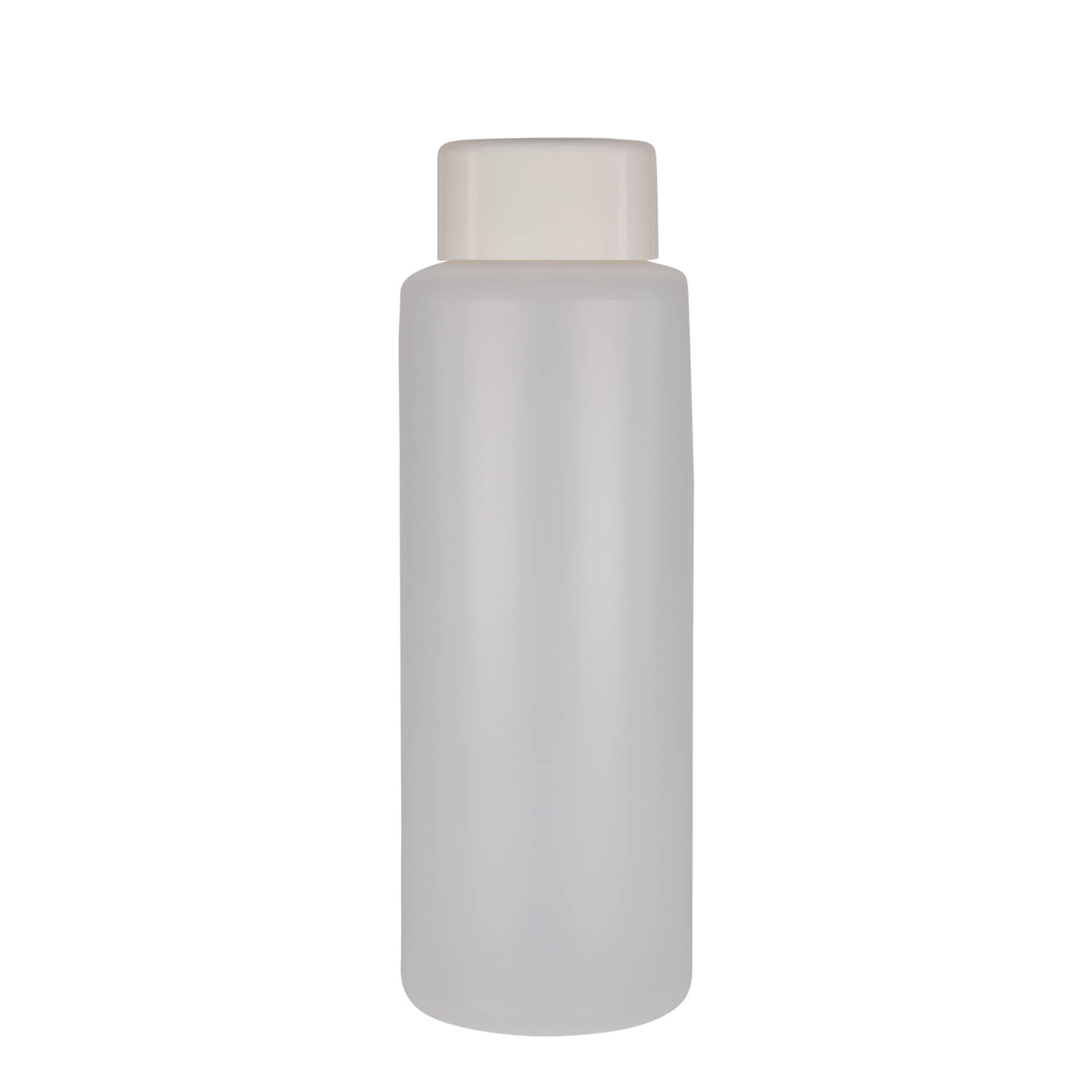 1.000 ml botella redonda, plástico PE, natural, boca: cierre de rosca