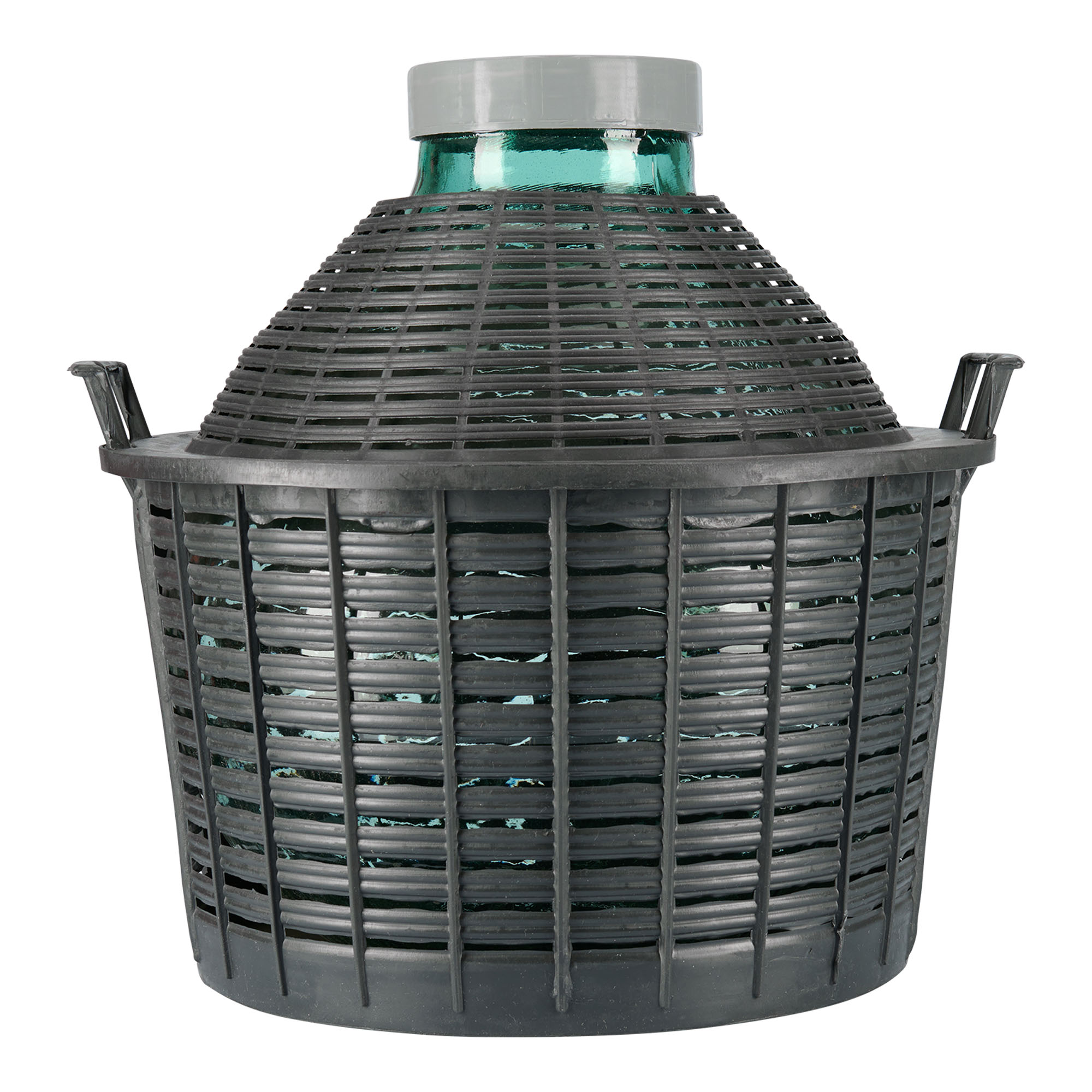 Botella de balón de 25 l, boca ancha, vidrio, boca: cierre de rosca