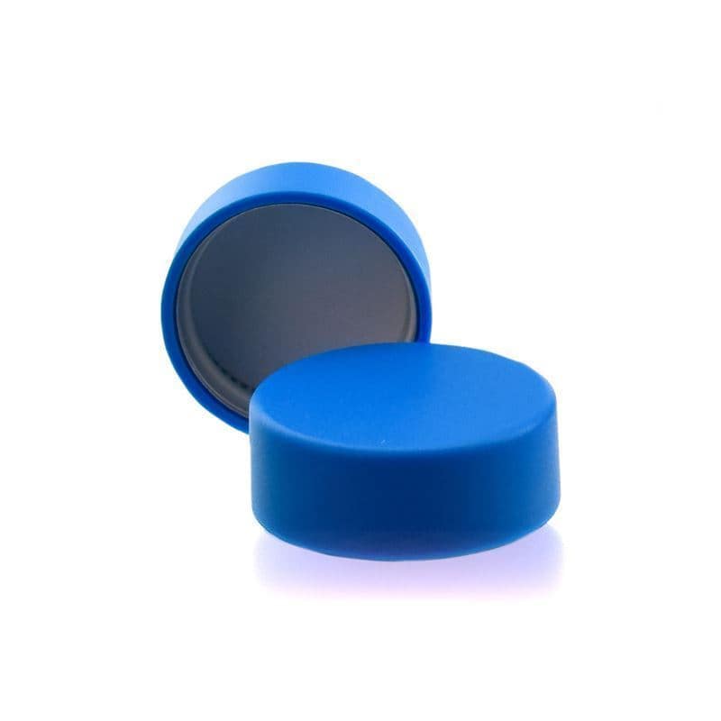 Tapón de rosca, ABS, azul agua, para boca: GPI 28/400