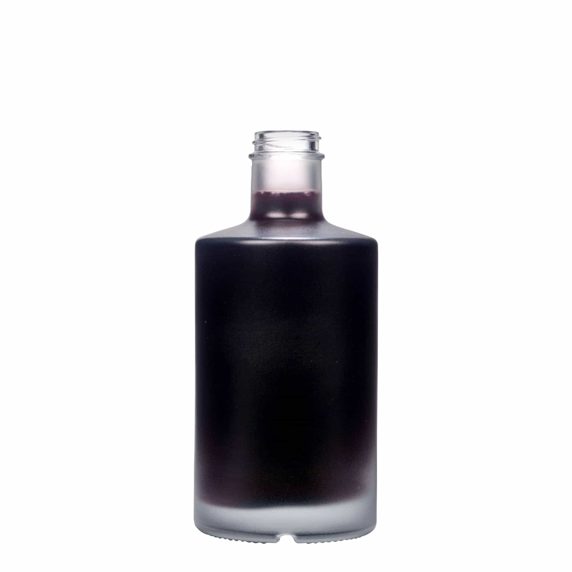 Botella de vidrio 'Caroline' de 500 ml, efecto helado, boca: GPI 33
