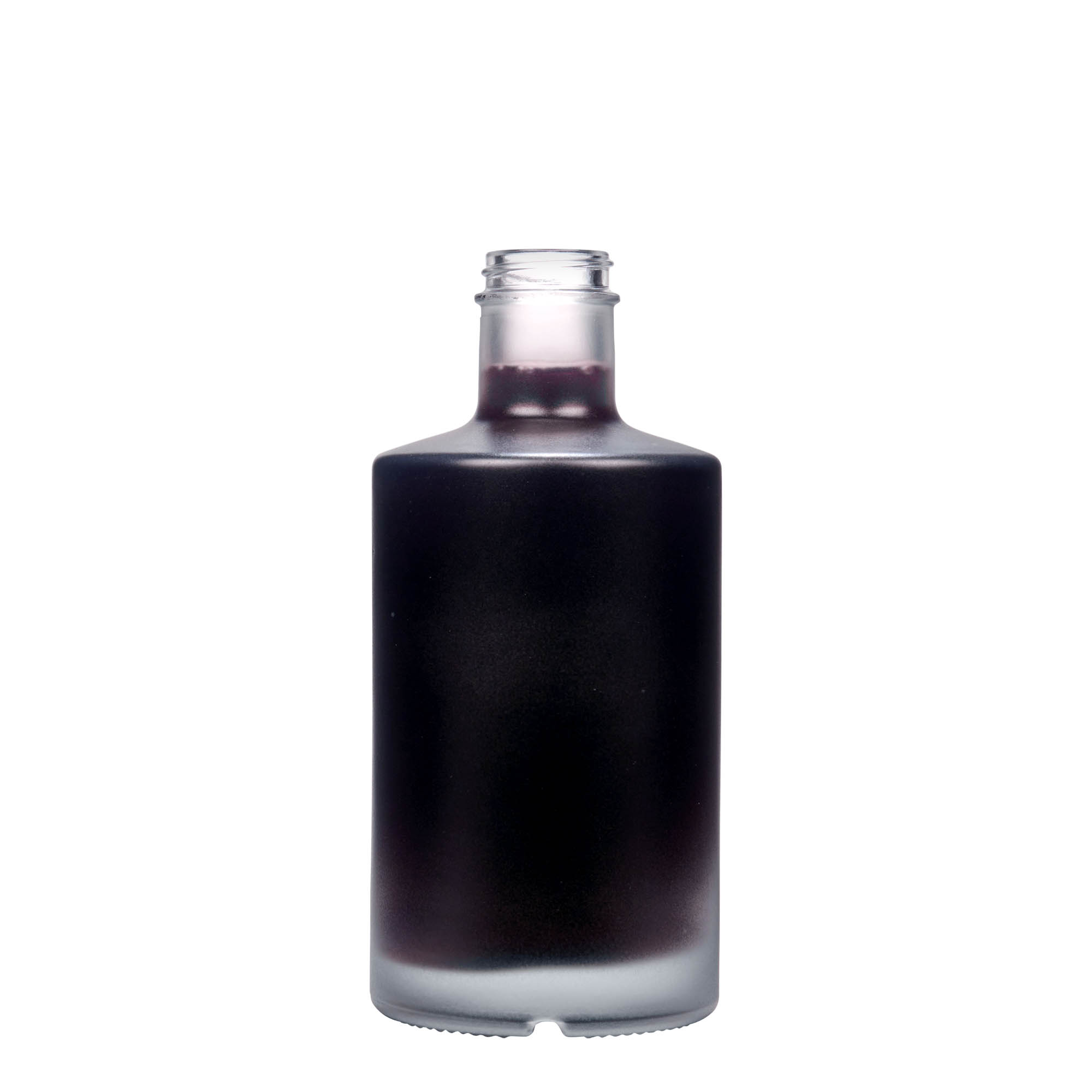 Botella de vidrio 'Caroline' de 500 ml, efecto helado, boca: GPI 33
