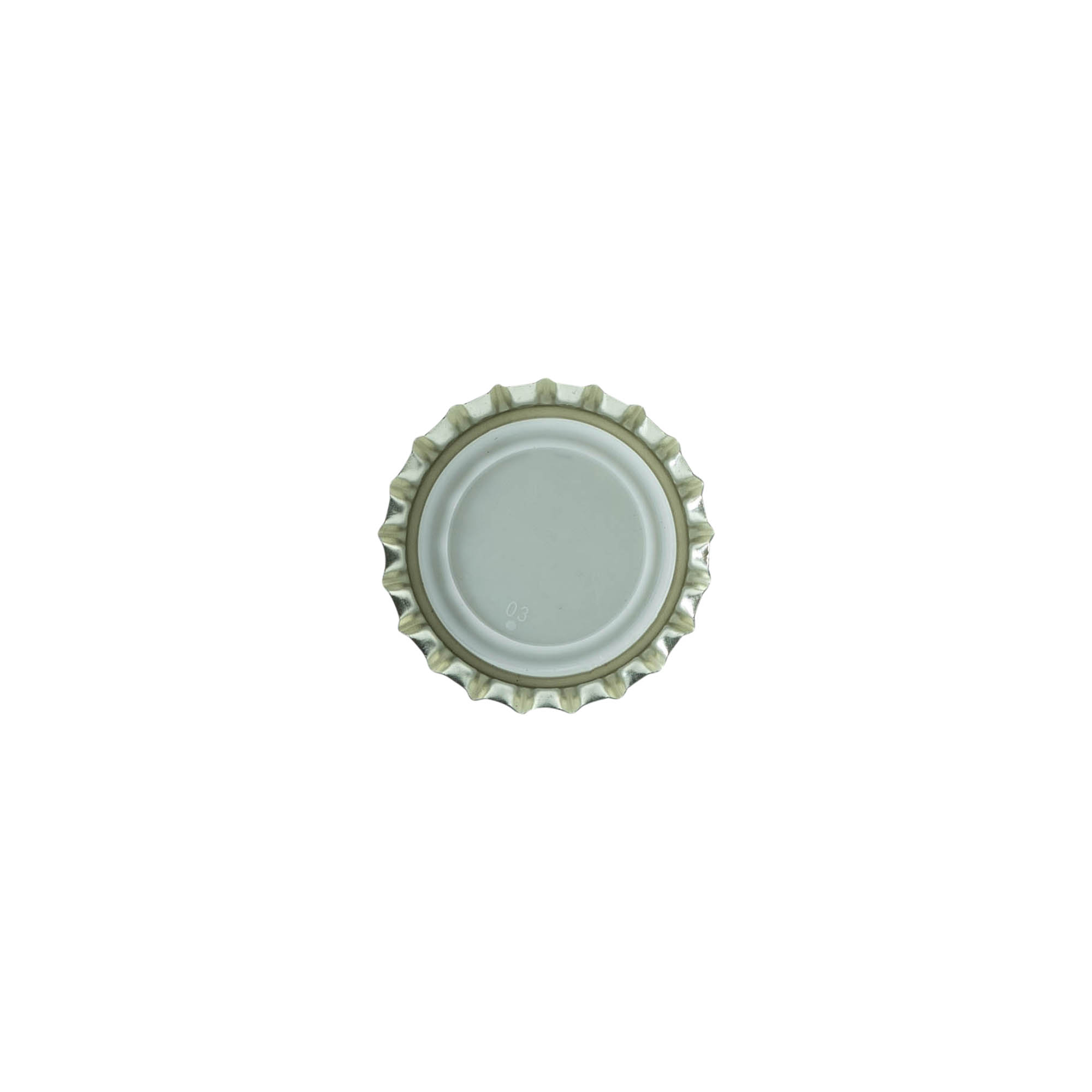 Chapas de botella de 26 mm, metal, negro