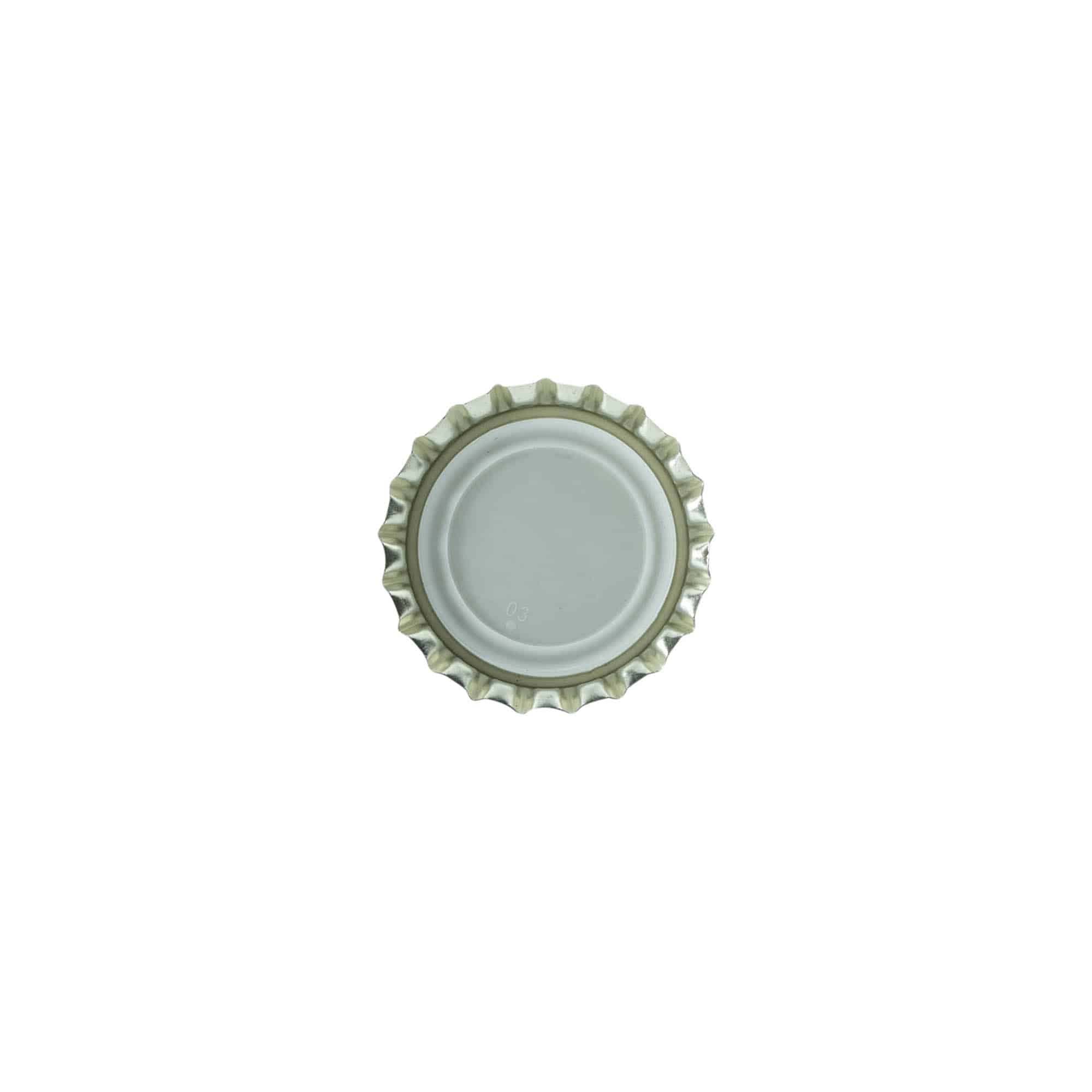 Chapas de botella de 26 mm, metal, negro