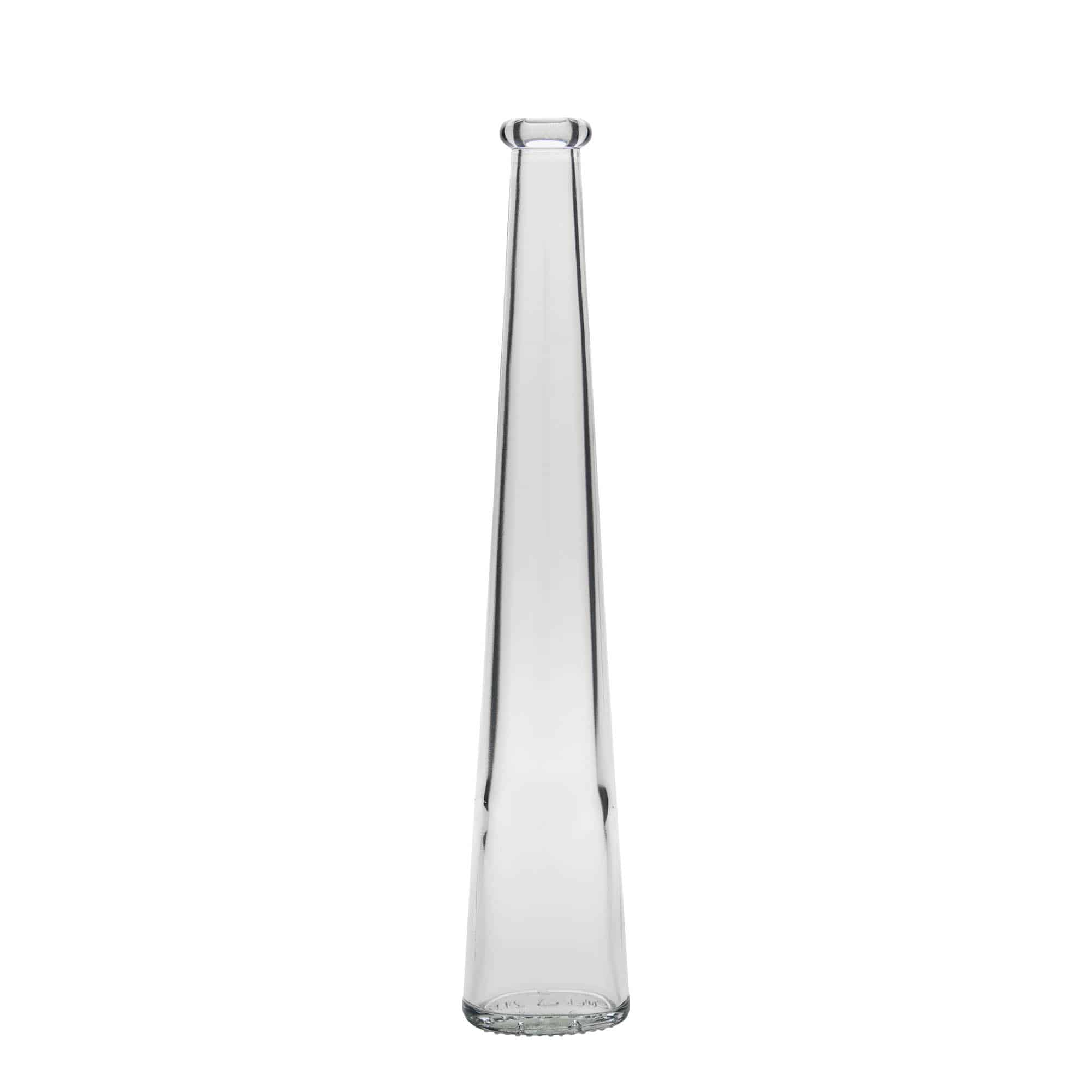 Botella de cristal de 200 ml «Dama Ovale», ovalada, boca: corcho