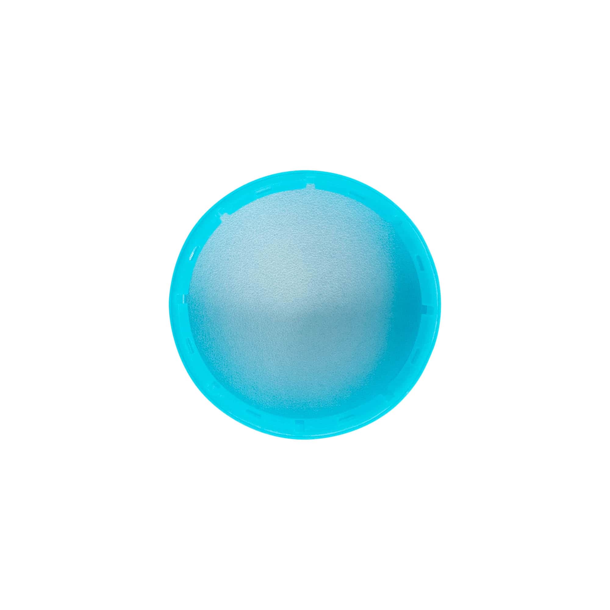 Tapa roscada 40 mm, plástico PE, azul claro