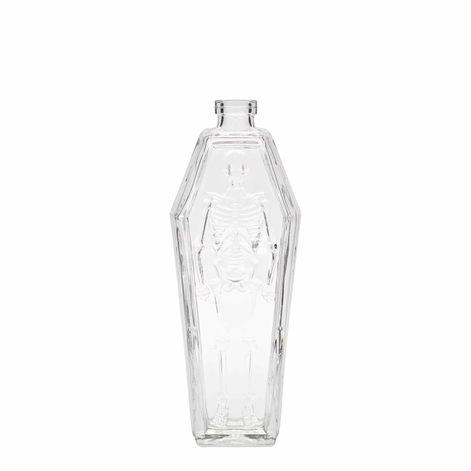 Botella de vidrio de 200 ml 'ataúd', boca: corcho Botella de vidrio de 200 ml 'ataúd', boca: corcho