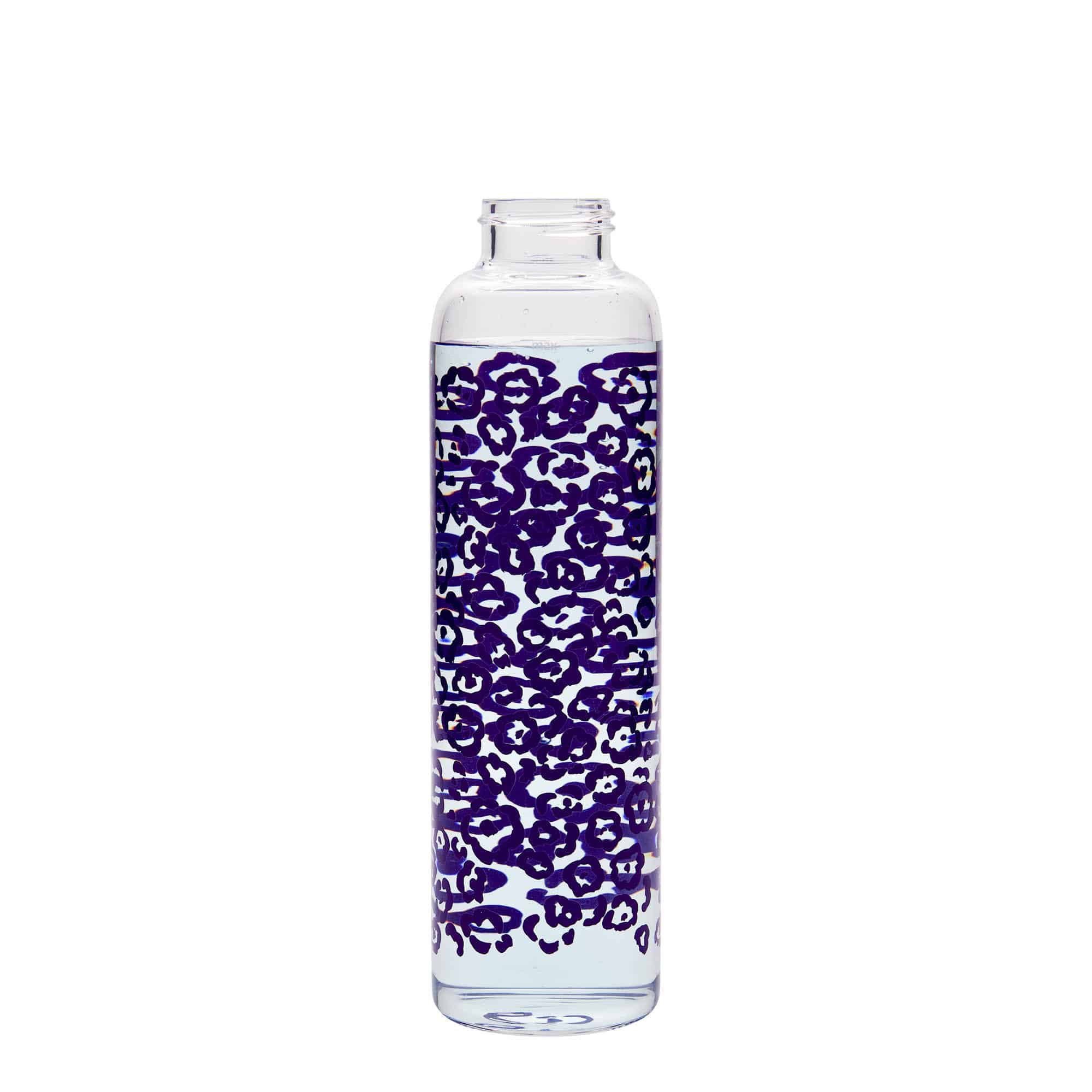 Botella de agua 'Perseus' de 500 ml, motivo: flores lila, boca: tapón de rosca Botella de agua 'Perseus' de 500 ml, motivo: flores lila, boca: tapón de rosca