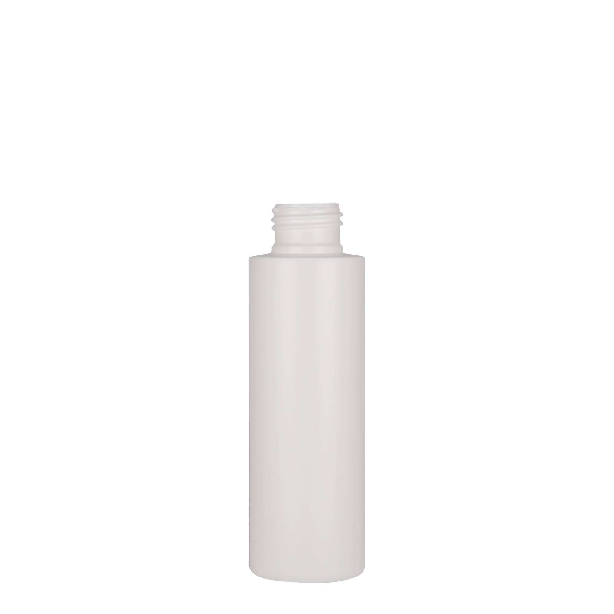 Botella de plástico de 100 ml 'Pipe', HDPE, blanca, boca: 24/410