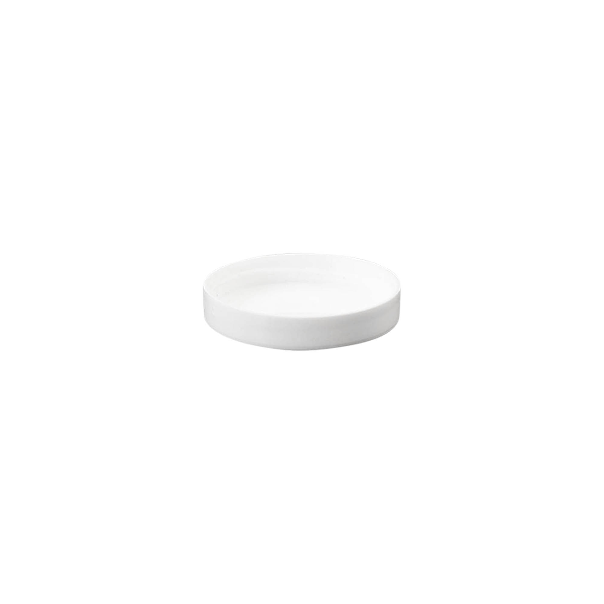 Tapón roscado 'White Line' 6 ml, plástico PP, blanco
