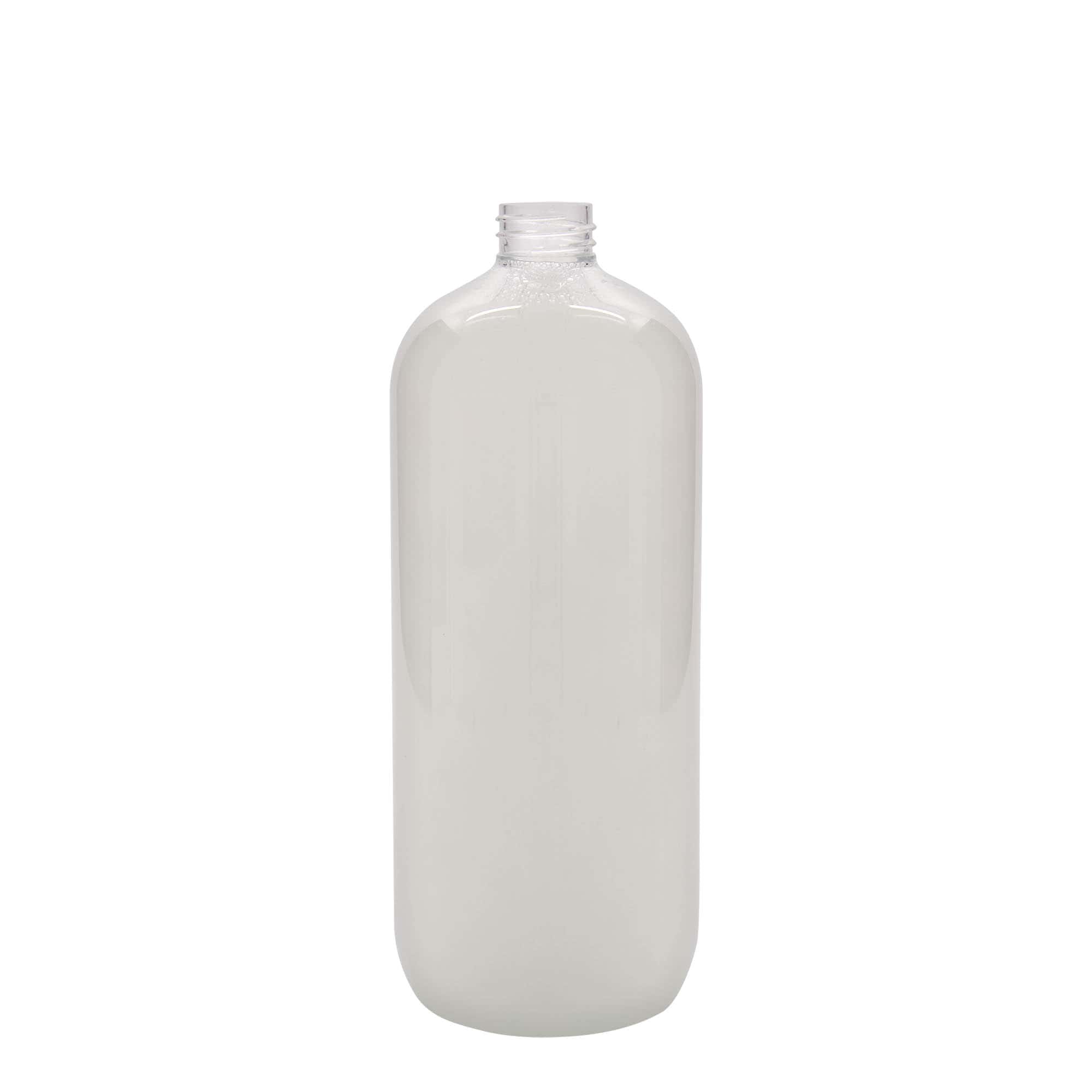 Botella de PET 'Boston' de 1000 ml, plástico, boca: GPI 28/410