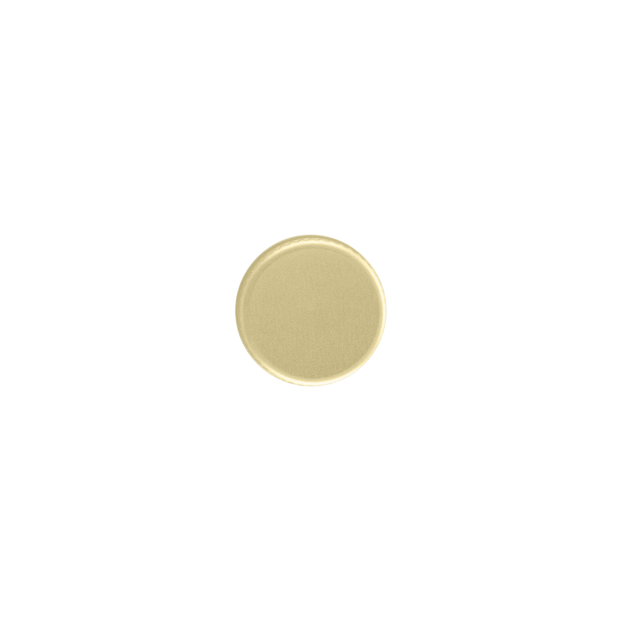 Tapón de rosca, metal, dorado, para boca: PP 18