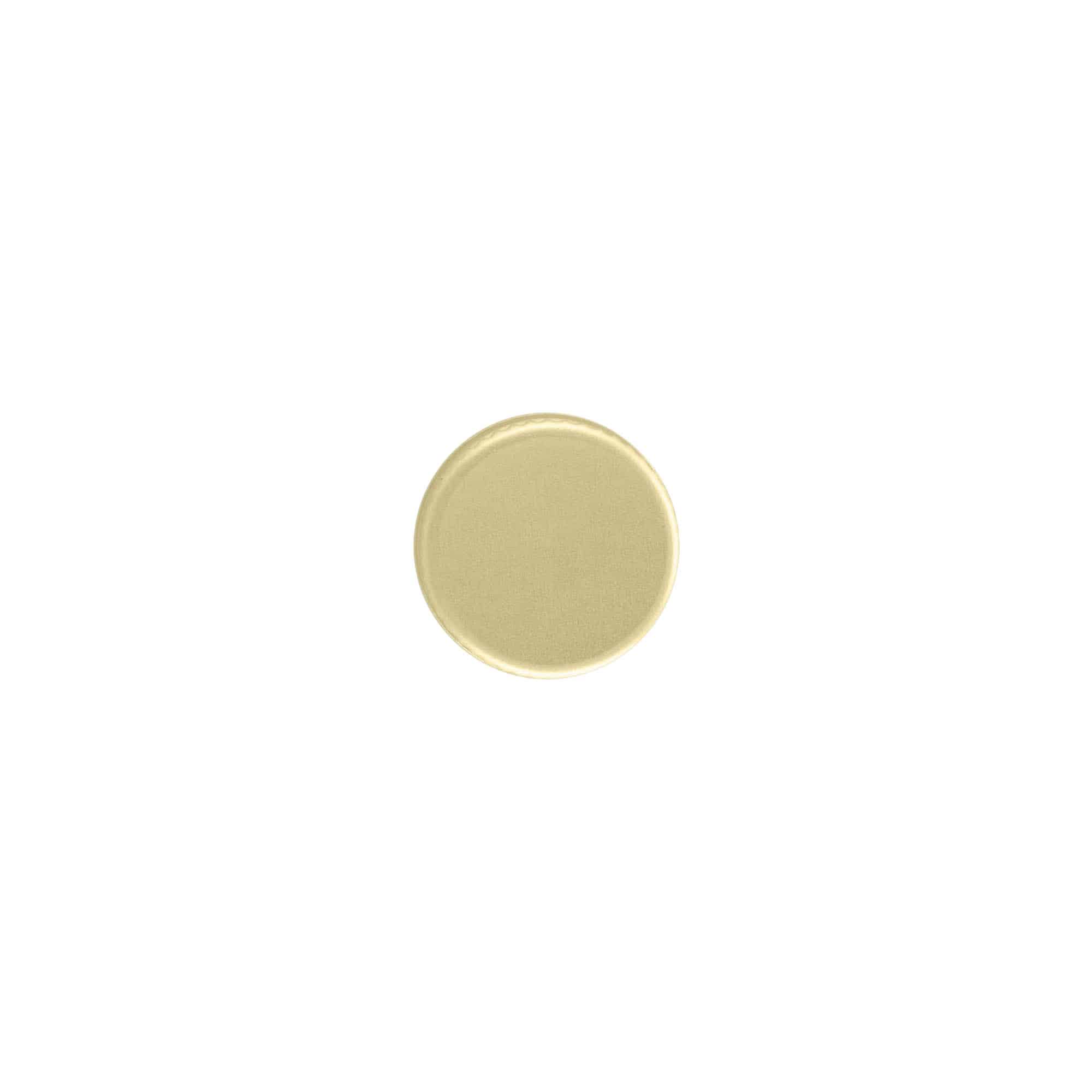 Tapón de rosca, metal, dorado, para boca: PP 18