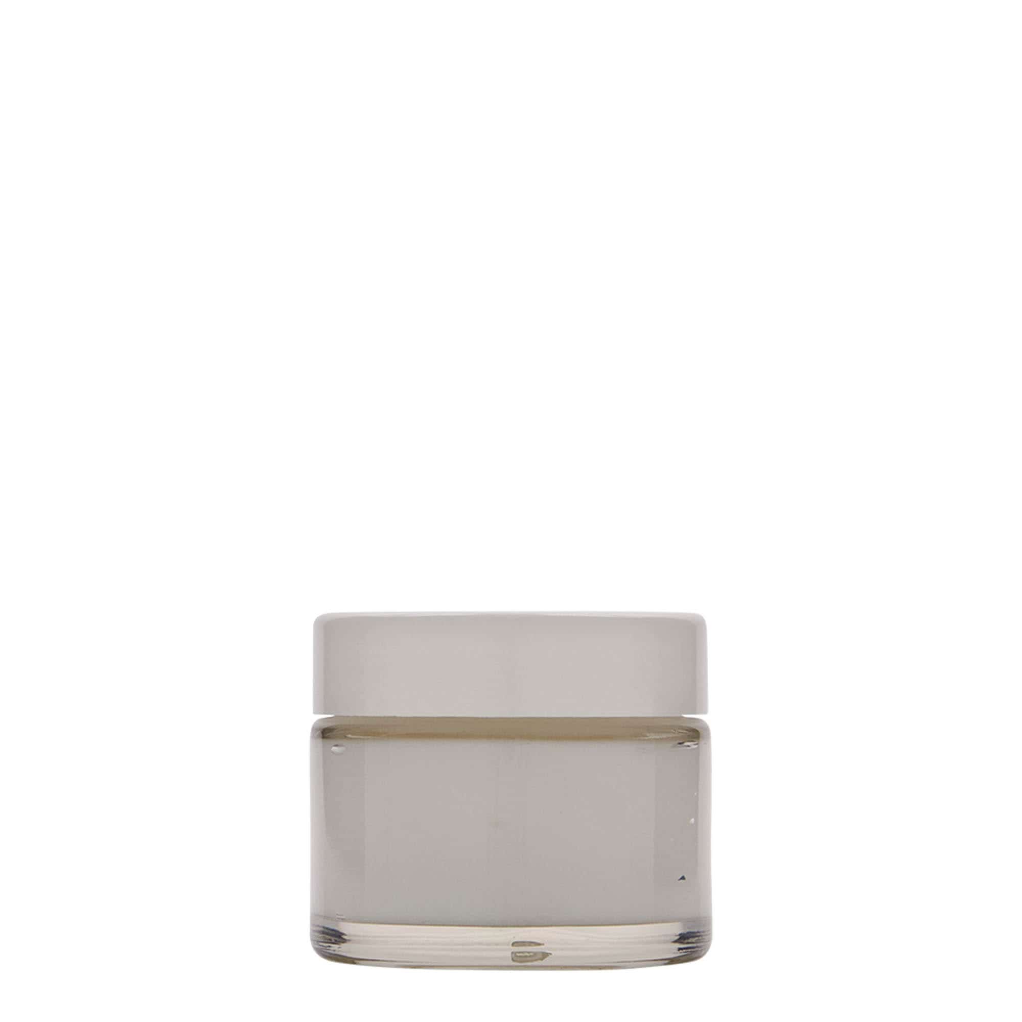 50 ml tarro «Beauty», vidrio, boca: cierre de rosca
