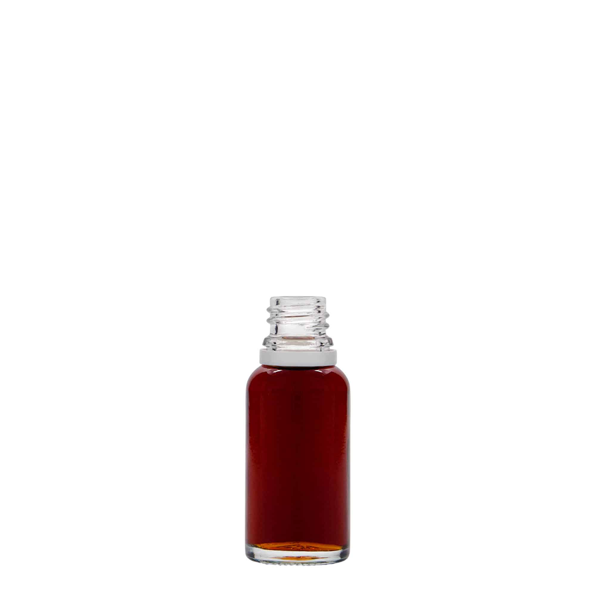 Frasco de medicamentos de 20 ml, vidrio, boca: DIN 18
