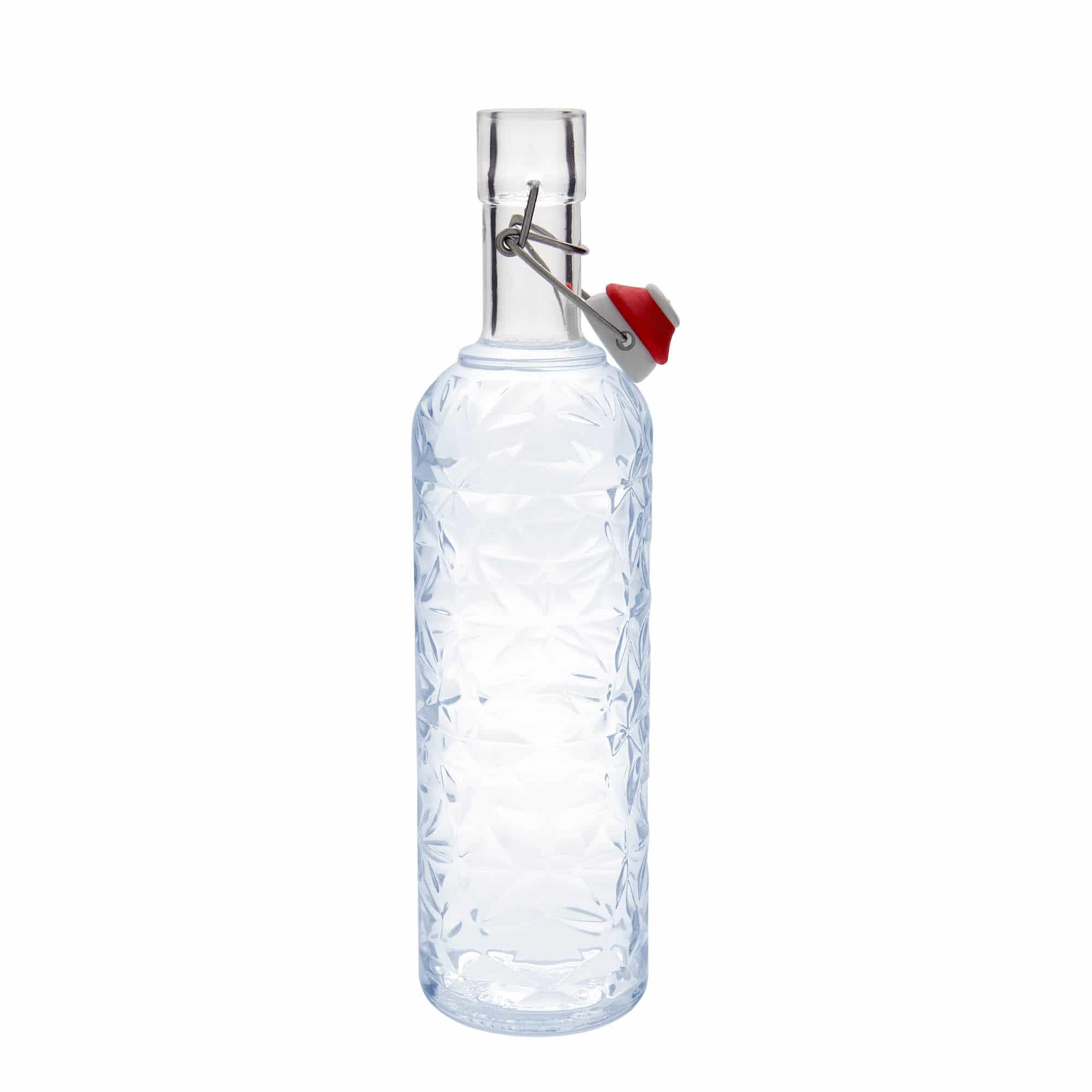 Botella de vidrio 'Oriente' de 1000 ml, boca: tapón mecánico