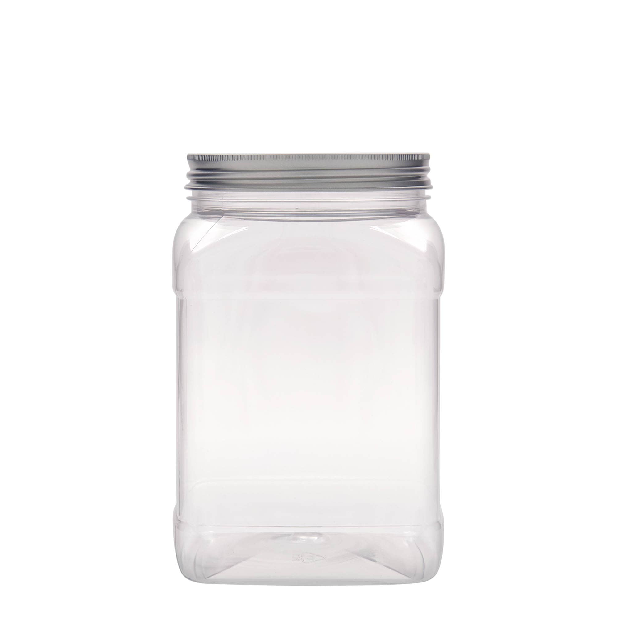 1.500 ml lata PET 'Dana', cuadrada, plástico, boca: 100/400