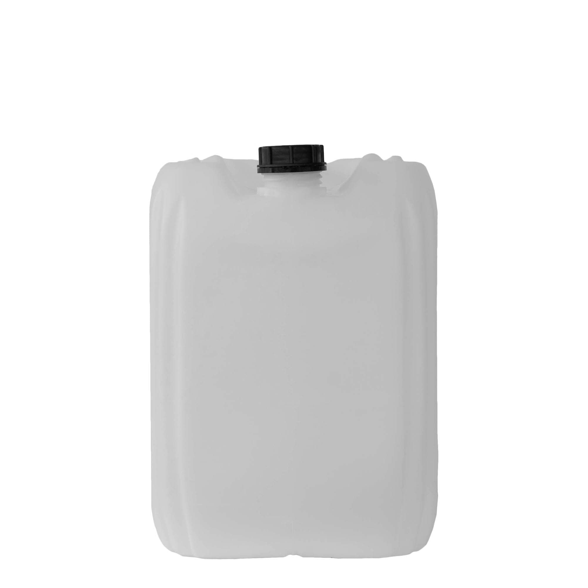 Bidón de 30 l, rectangular, plástico HDPE, natural, boca: ND 60