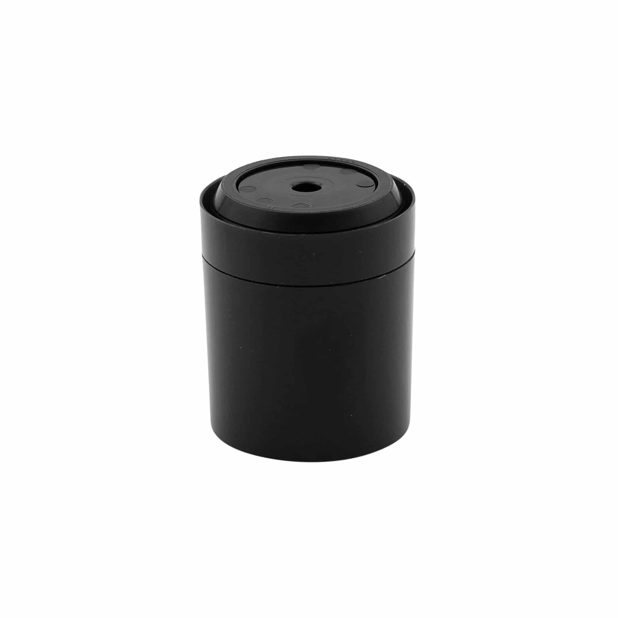 Dispensador Airless con cabezal de bombeo 'Micro', plástico de PP, negro