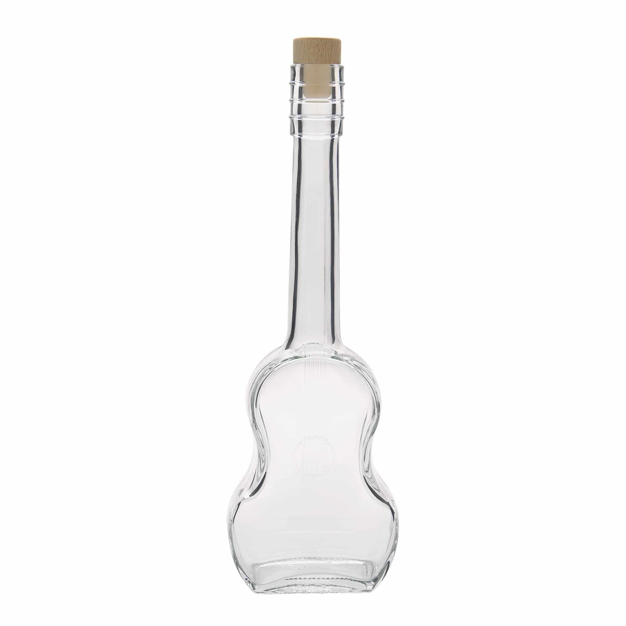 Botella de vidrio de 500 ml 'Guitarra', boca: corcho
