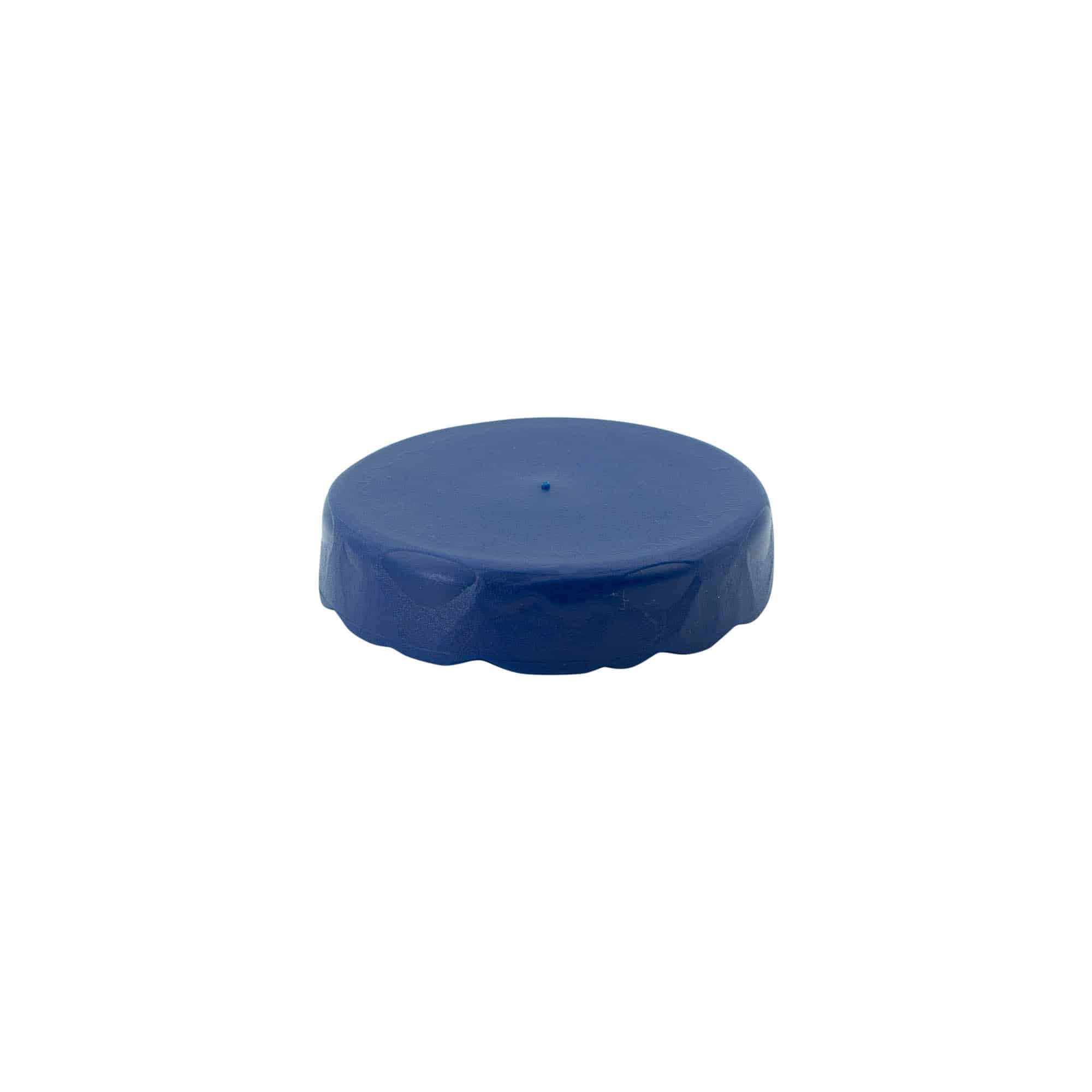 Capuchón para bote cerámico de cuello estrecho, HDPE, azul