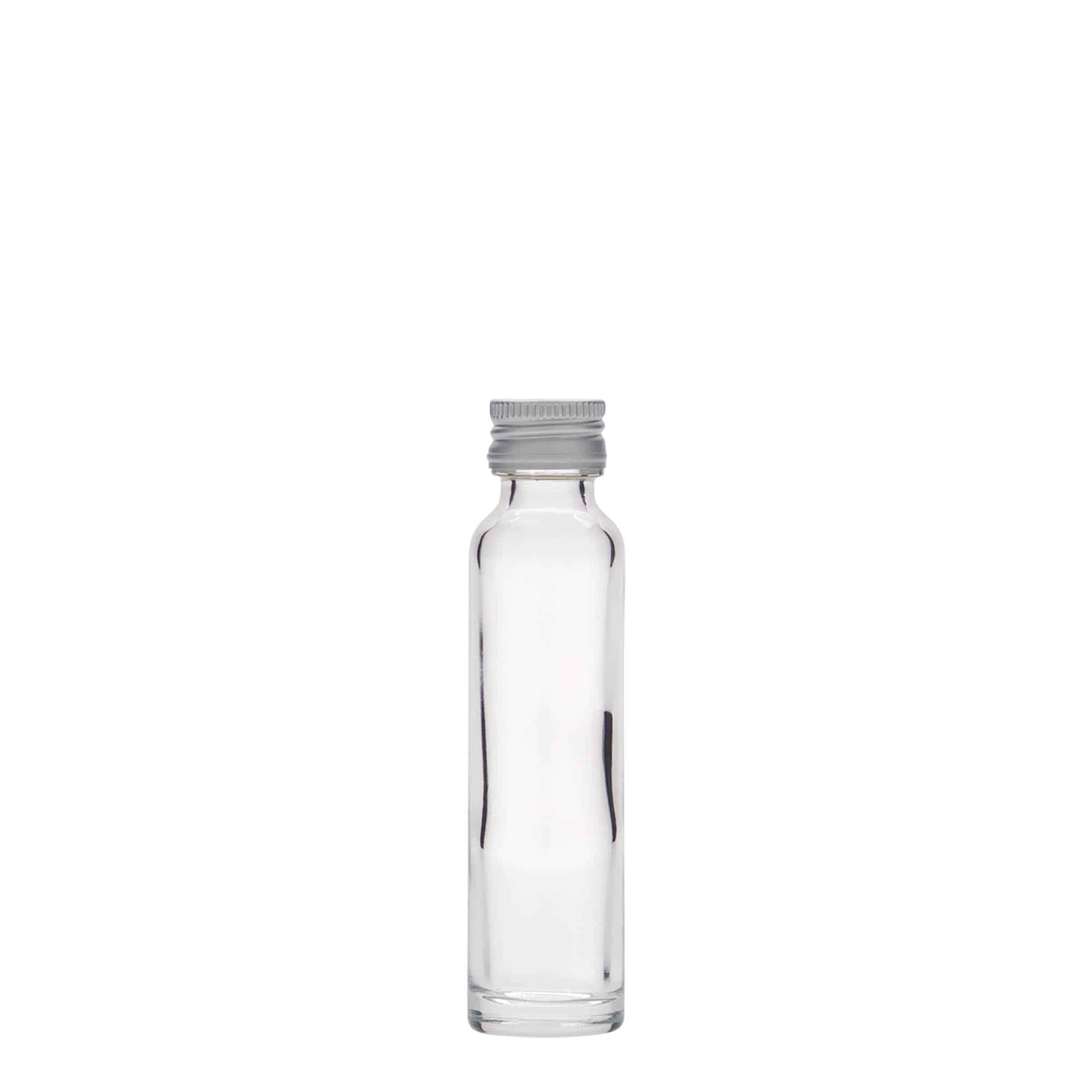 Botella cilíndrica de 20 ml, vidrio, boca: PP 18