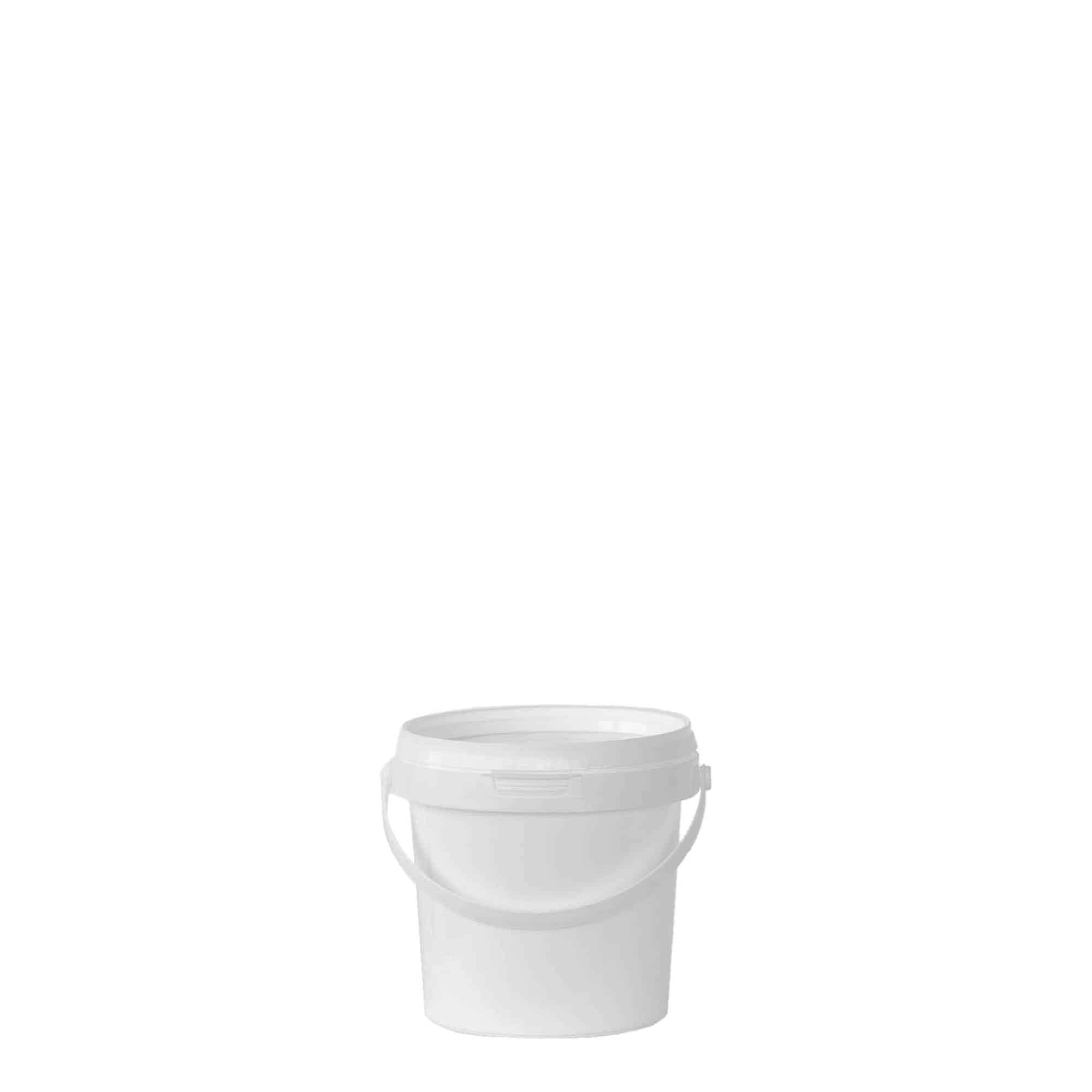 Cubo de 0,6 l, plástico de PP, blanco