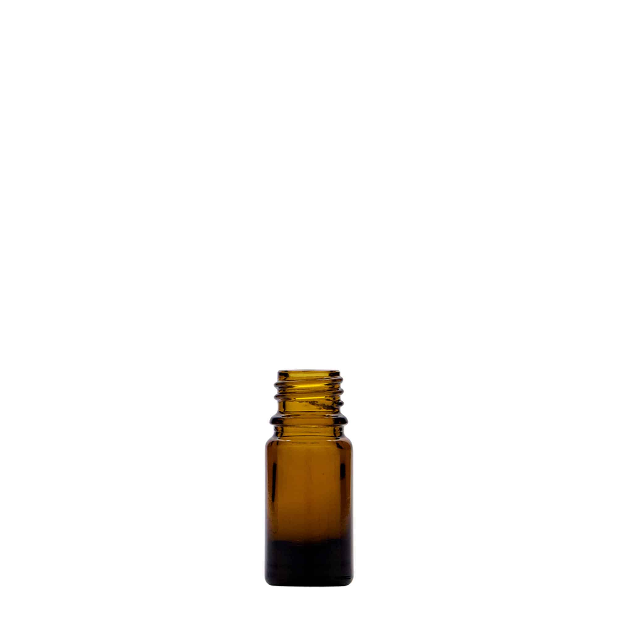 Frasco de medicamentos de 5 ml, vidrio, marrón, boca: DIN 18 Frasco de medicamentos de 5 ml, vidrio, marrón, boca: DIN 18
