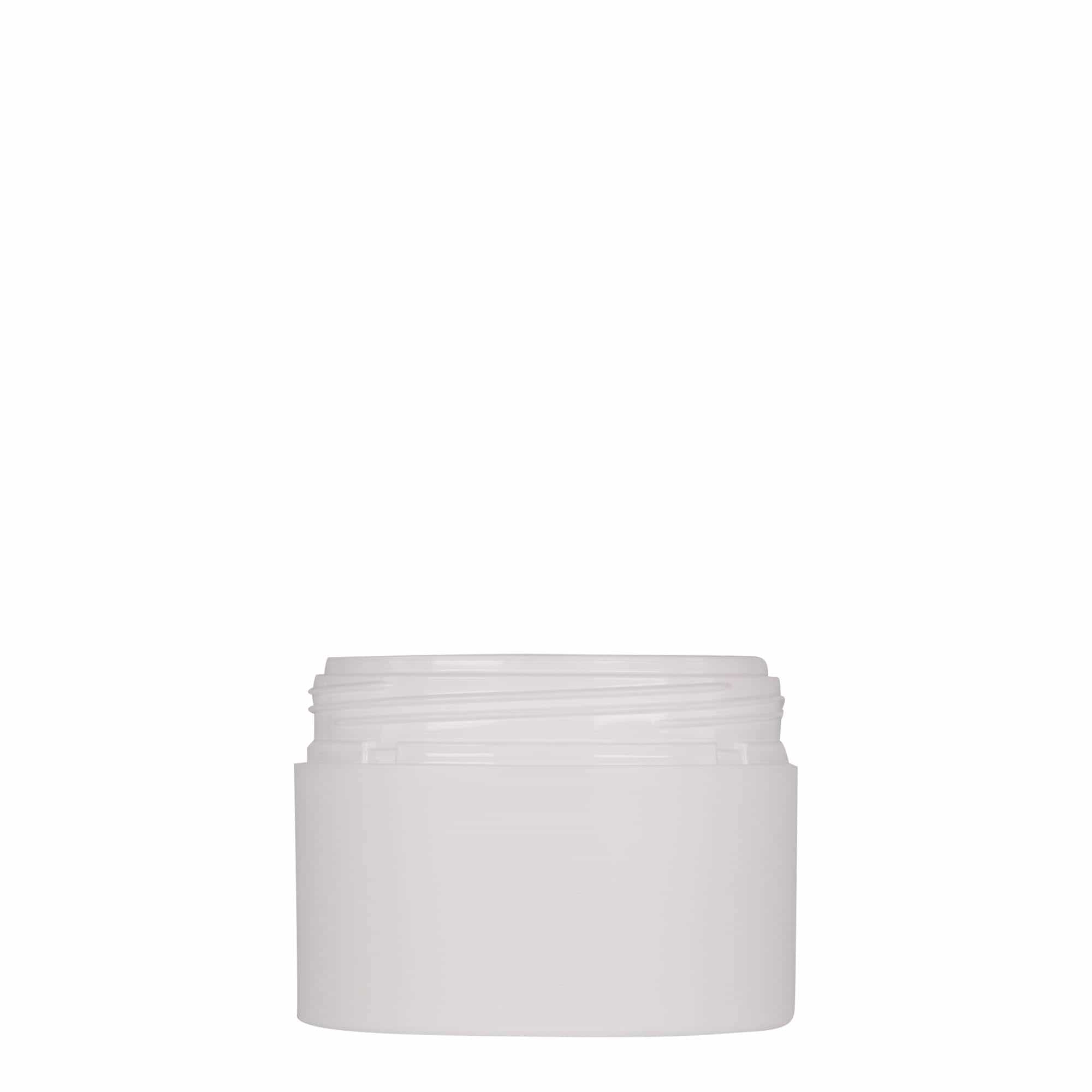 Bote de plástico 'Antonella' de 100 ml, PP, blanco, boca: tapón de rosca