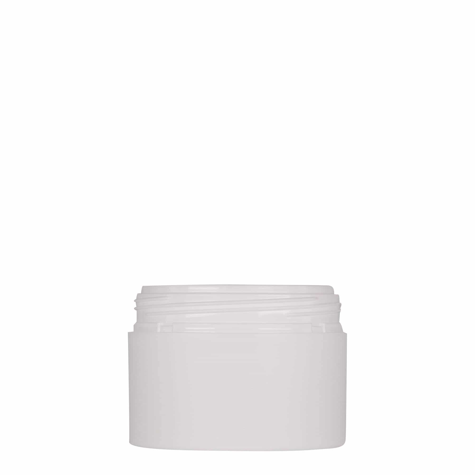 Bote de plástico 'Antonella' de 100 ml, PP, blanco, boca: tapón de rosca Bote de plástico 'Antonella' de 100 ml, PP, blanco, boca: tapón de rosca