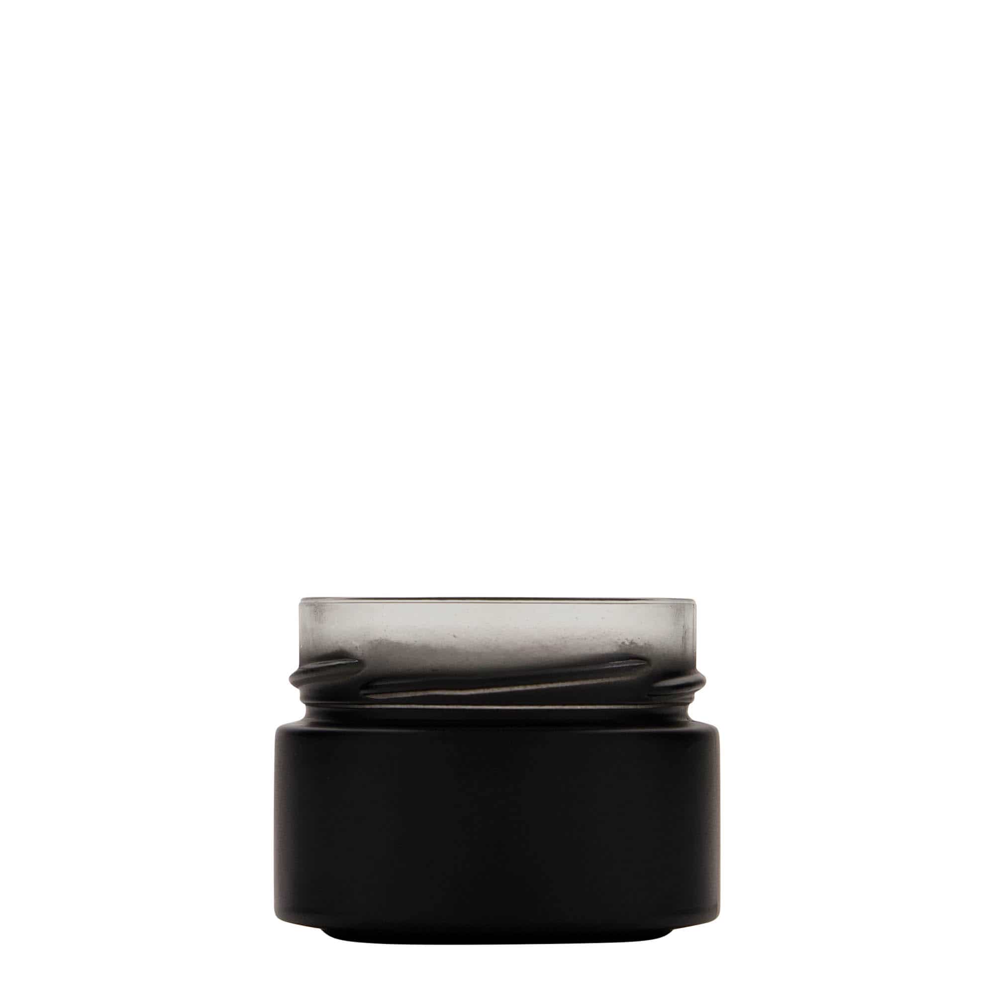 Tarro redondo 'Aurora' de 130 ml, negro, boca: Deep-Twist-Off (DTO 66) Tarro redondo 'Aurora' de 130 ml, negro, boca: Deep-Twist-Off (DTO 66)