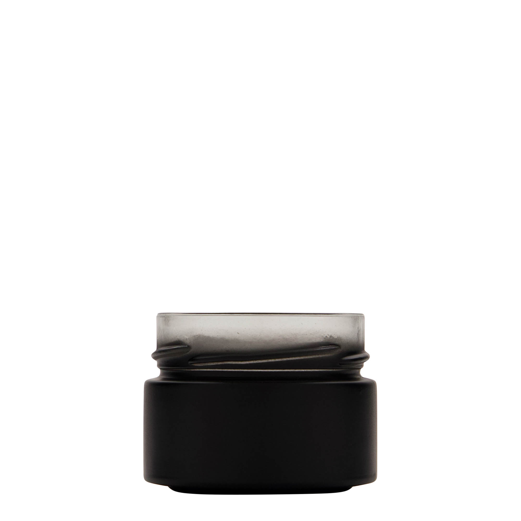 Vaso redondo de 130 ml «Aurora», negro, boca: Deep-Twist-off (DTO 66)