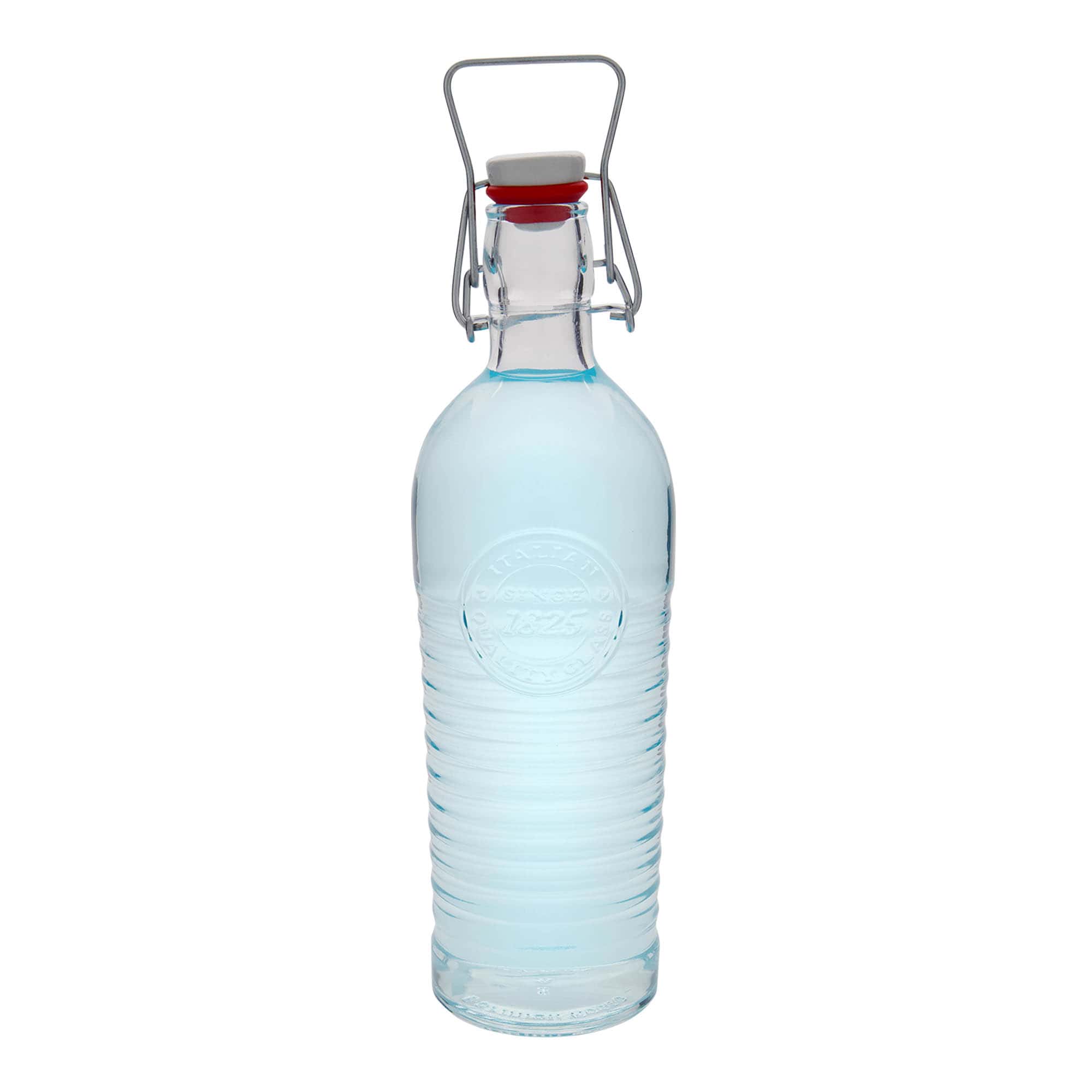 Botella de vidrio de 1.200 ml «Officina 1825», boca: cierre de palanca