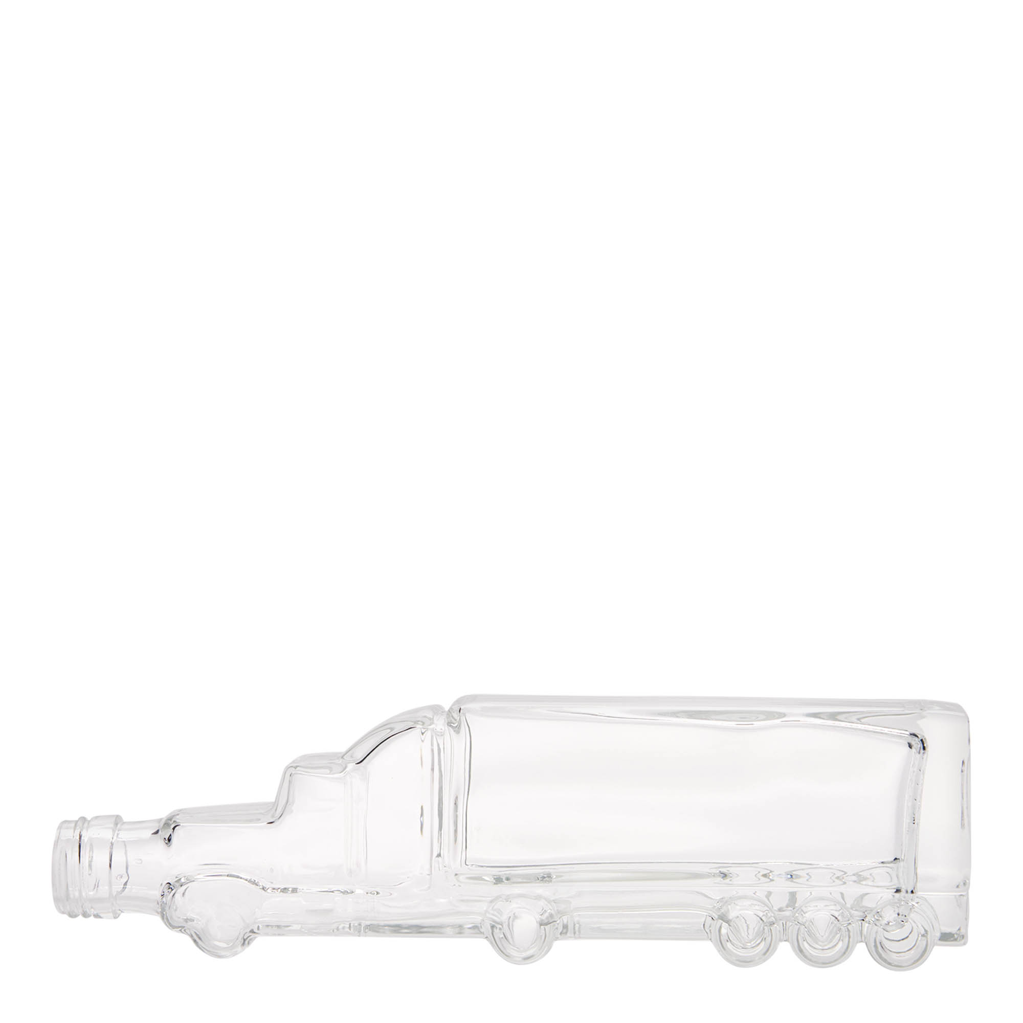 Botella de vidrio 'Camión' de 200 ml, boca: PP 25 Botella de vidrio 'Camión' de 200 ml, boca: PP 25