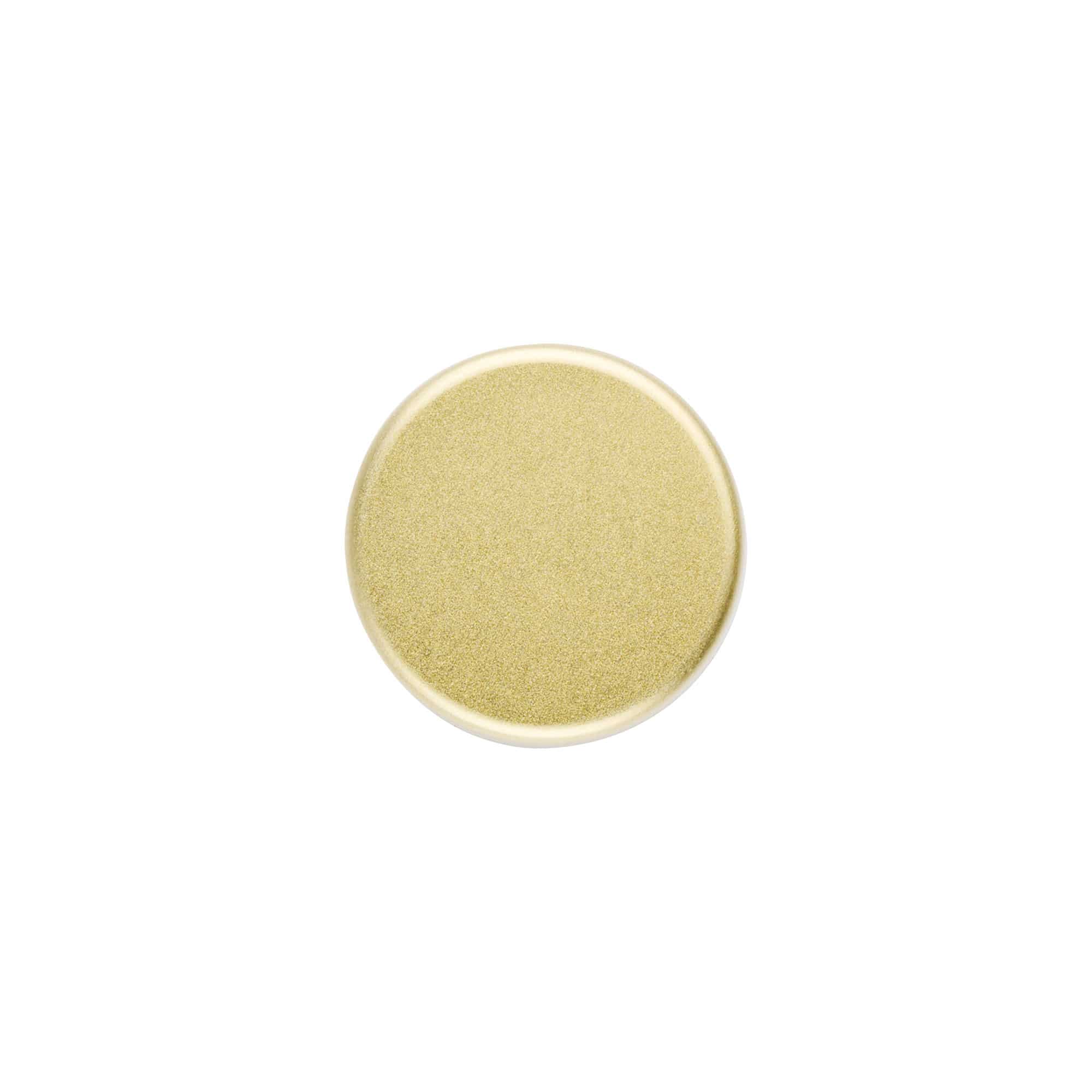 Tapón de rosca, metal, dorado, para boca: GPI 28/400