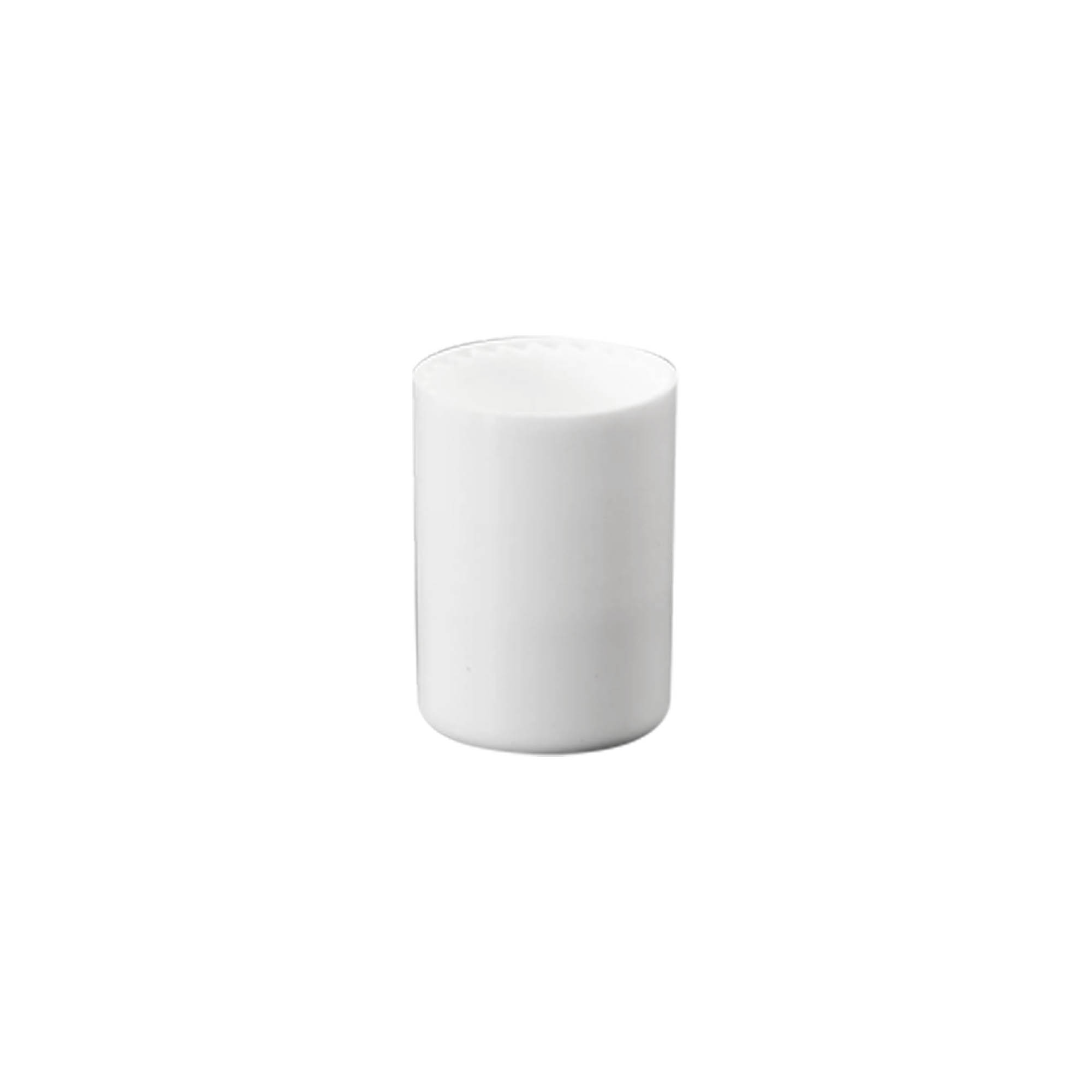 Tapa para botella roll-on de 10 ml, plástico PP, blanca, para boca: cierre de rosca Tapa para botella roll-on de 10 ml, plástico PP, blanca, para boca: cierre de rosca