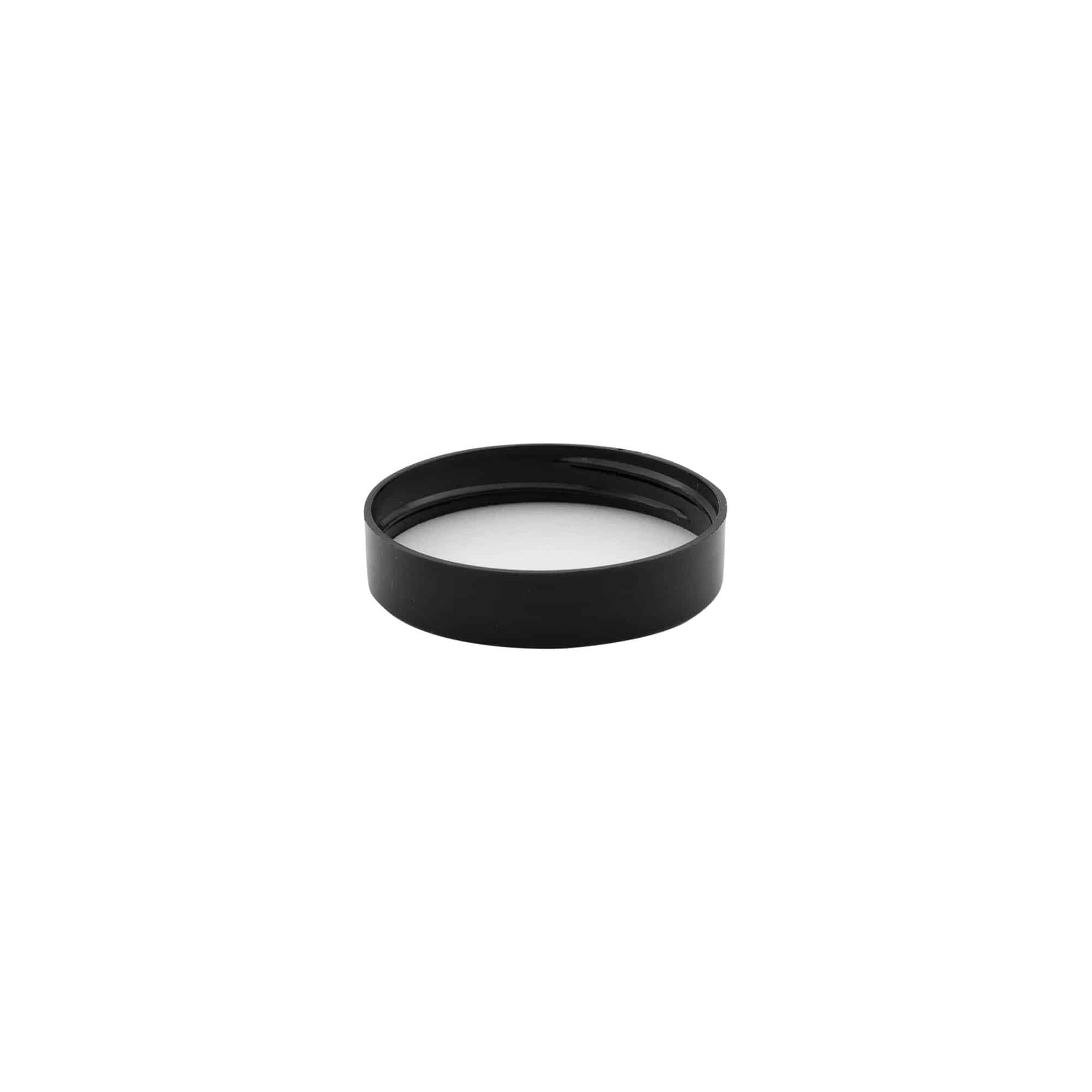 Tapa roscada, plástico PP, negro, para boca: 48/400