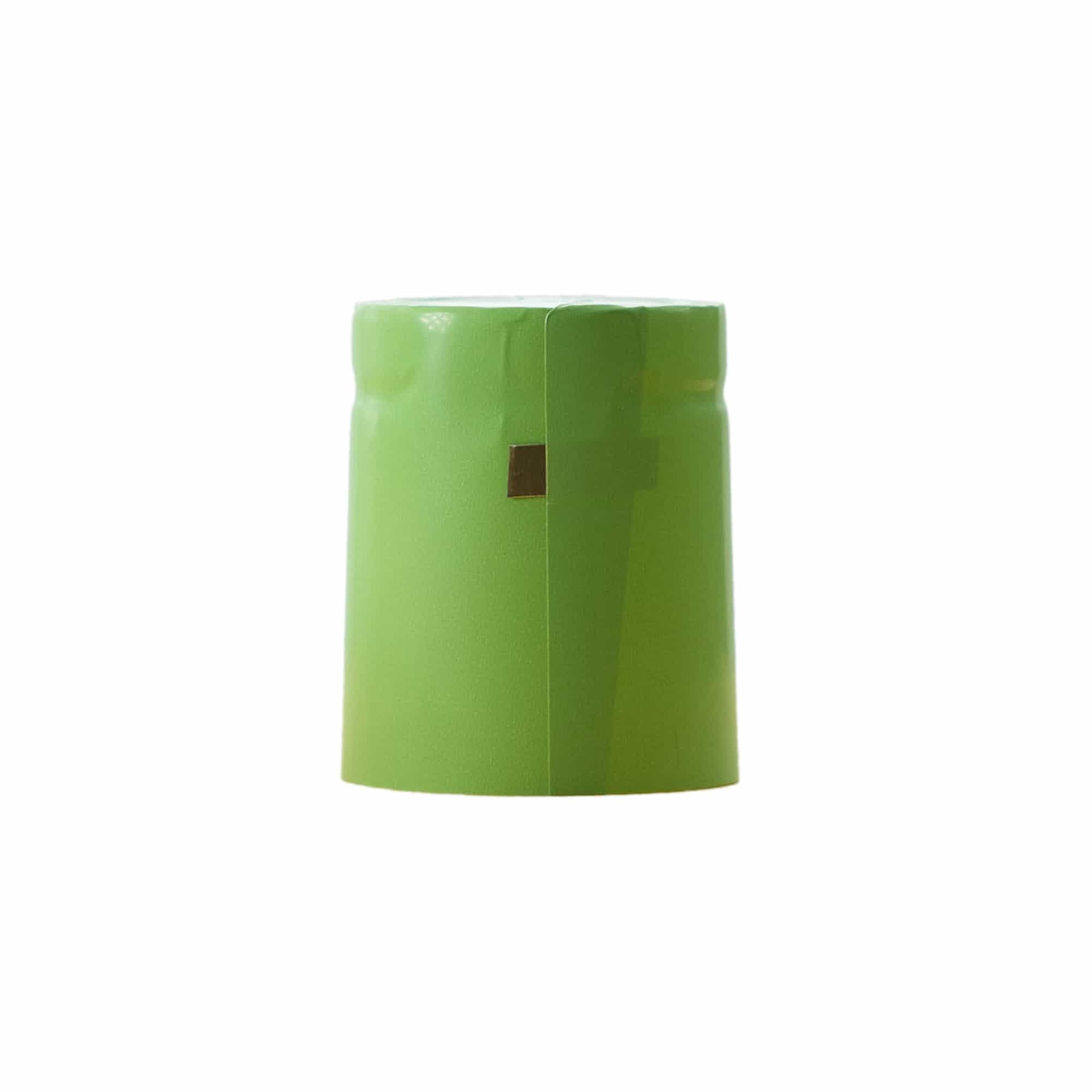 Cápsula termoencogible 32x41, plástico de PVC, verde lima Cápsula termoencogible 32x41, plástico de PVC, verde lima