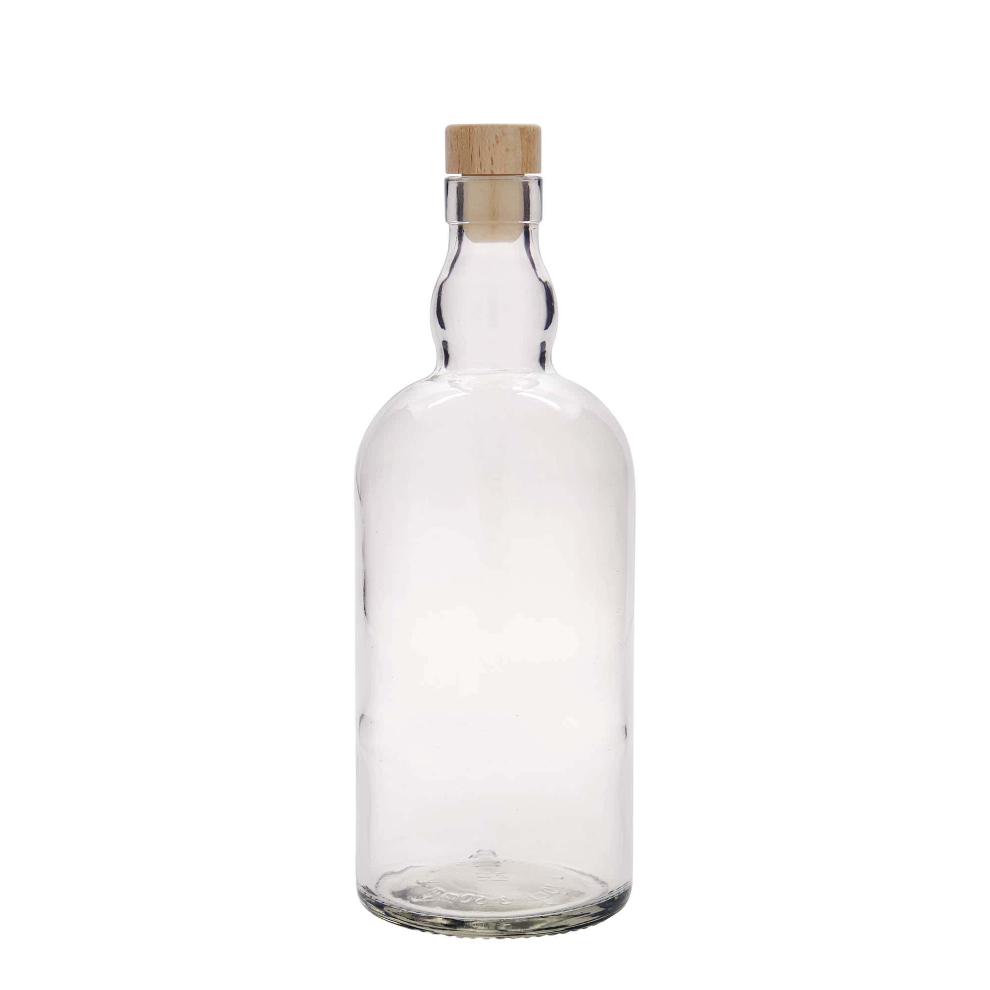 Botella de vidrio 'Aberdeen' de 700 ml, boca: corcho