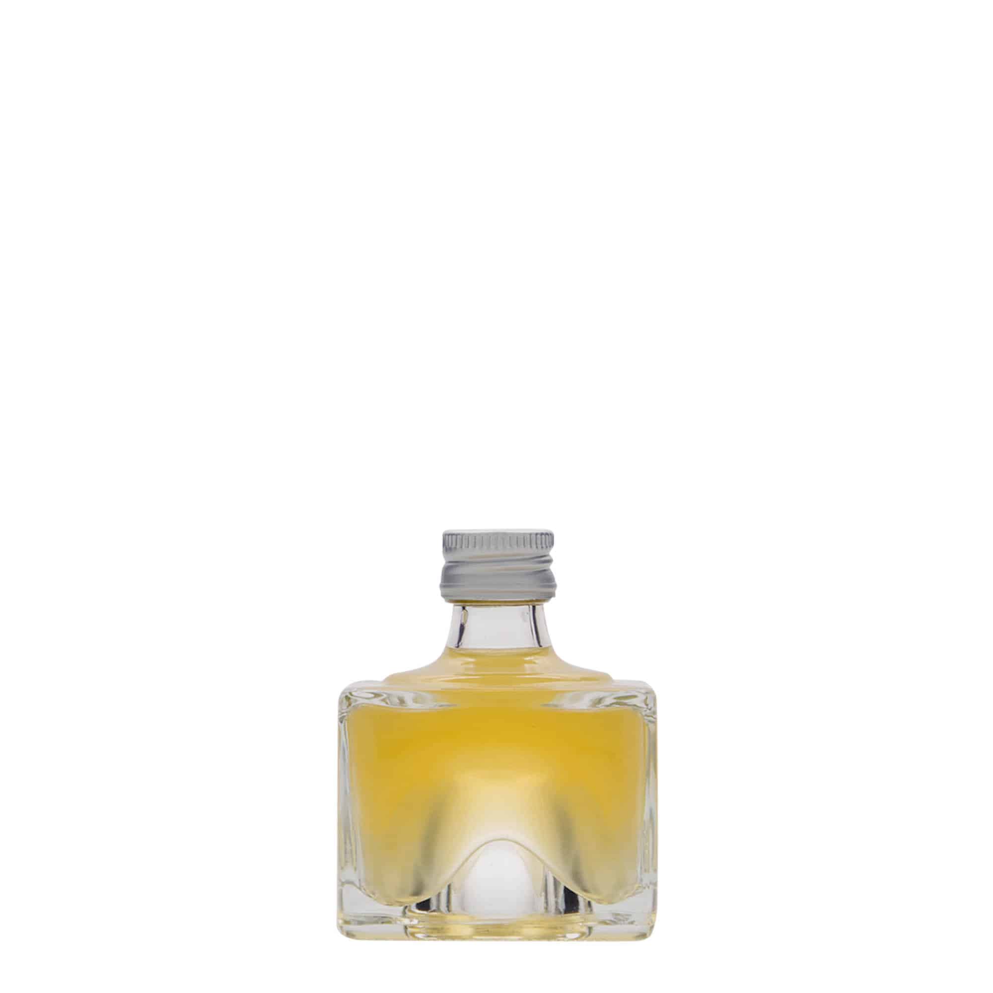 Botella de vidrio 'Cocolores' de 40 ml, cuadrada, boca: PP 18