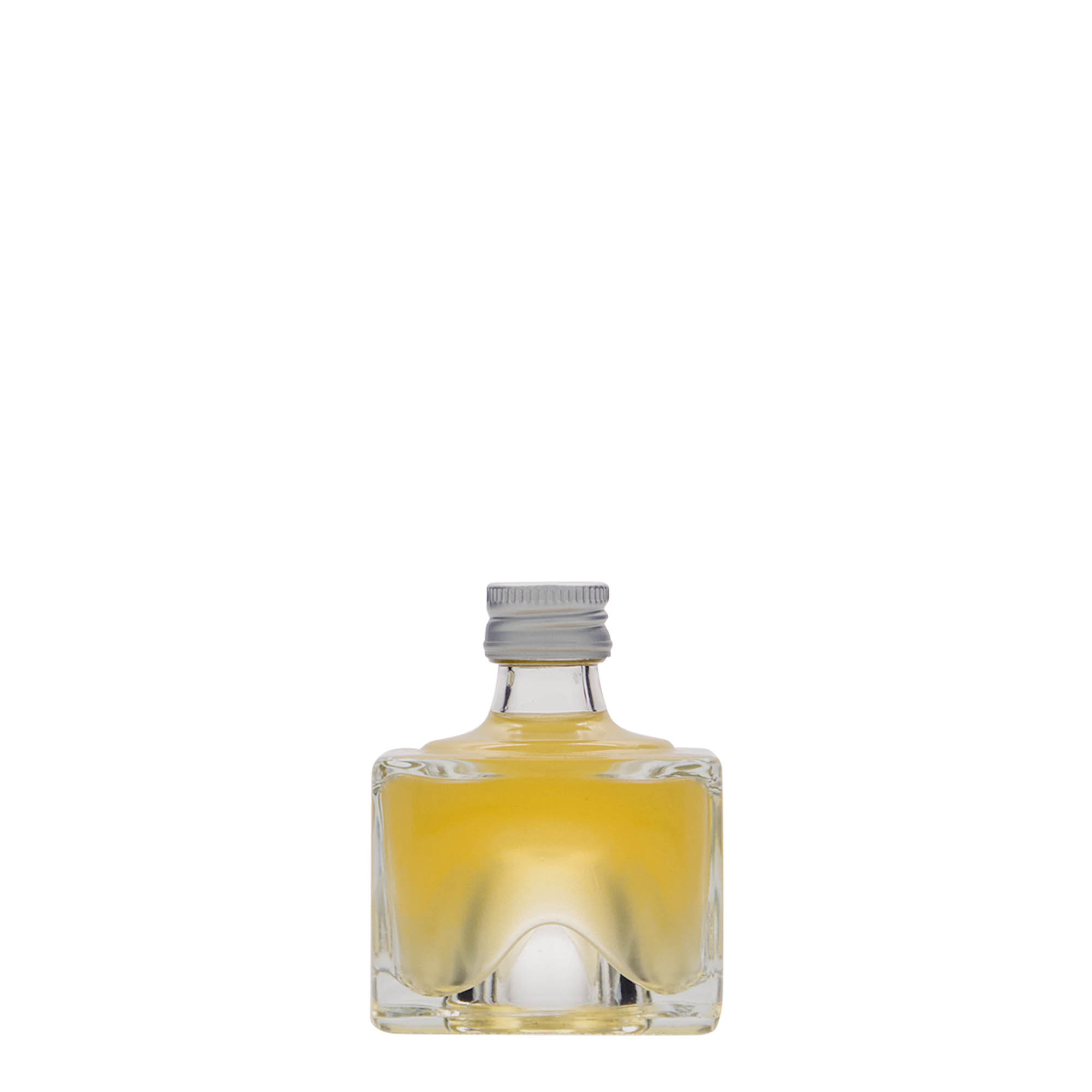 Botella de vidrio de 40 ml 'Cocolores', cuadrada, boca: PP 18